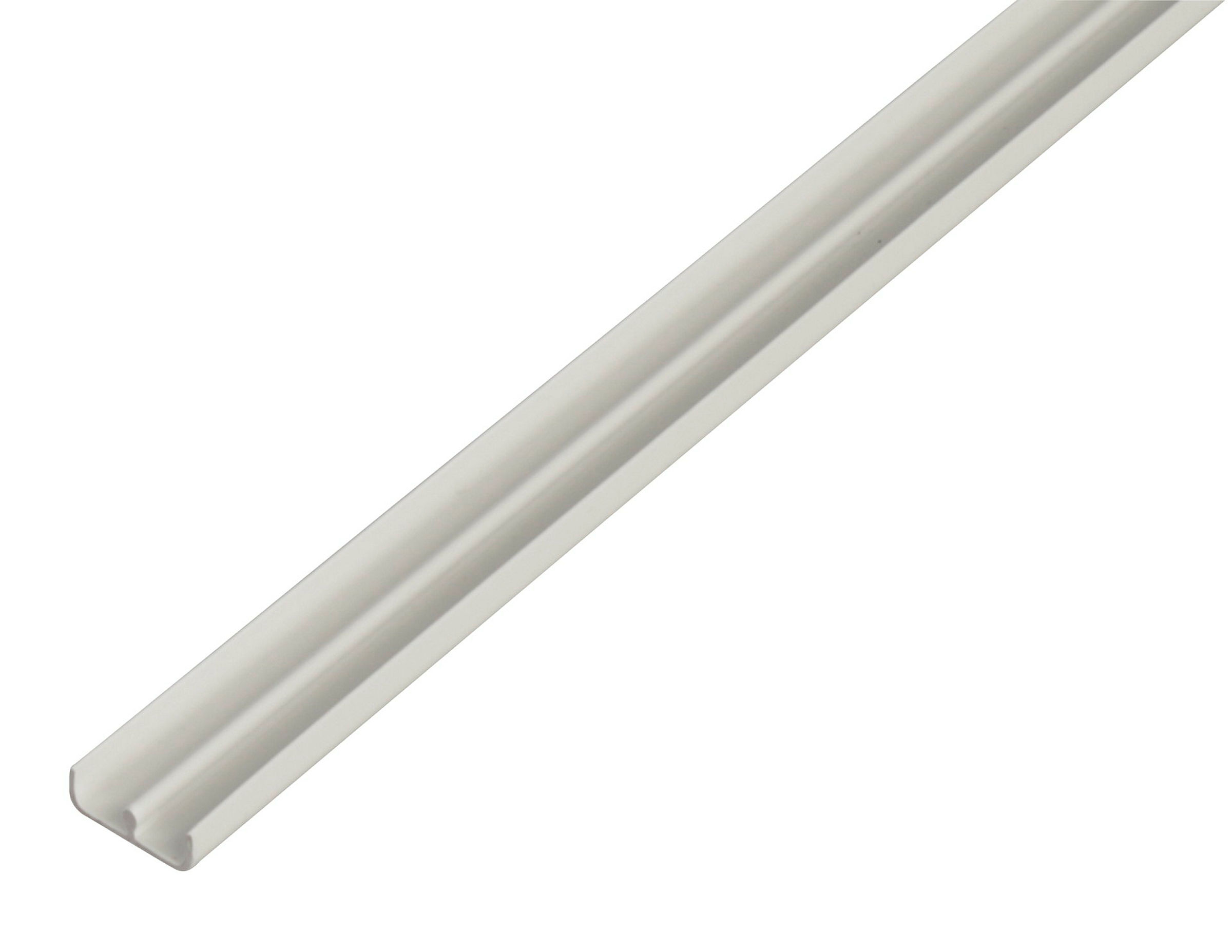 Führungsschienenprofil unten 1m6,5 PVC weiß
