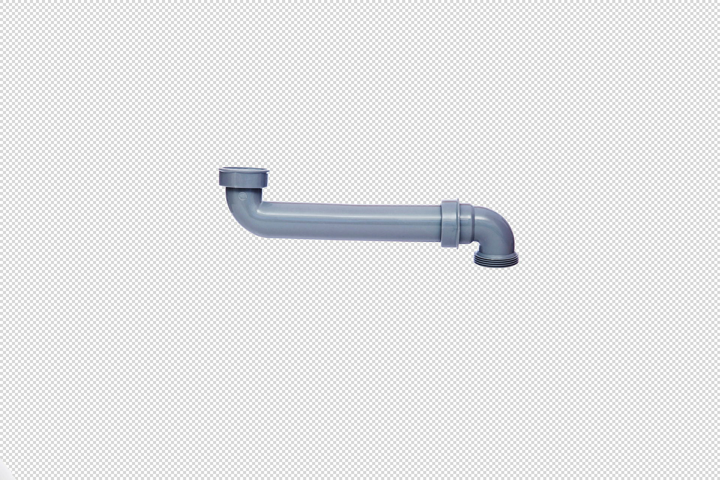 ECO-SAVE KS Raumspar-Spültisch-Ablaufbogen, Grau, 1 1/2''IG x 290 mm x 1 1/