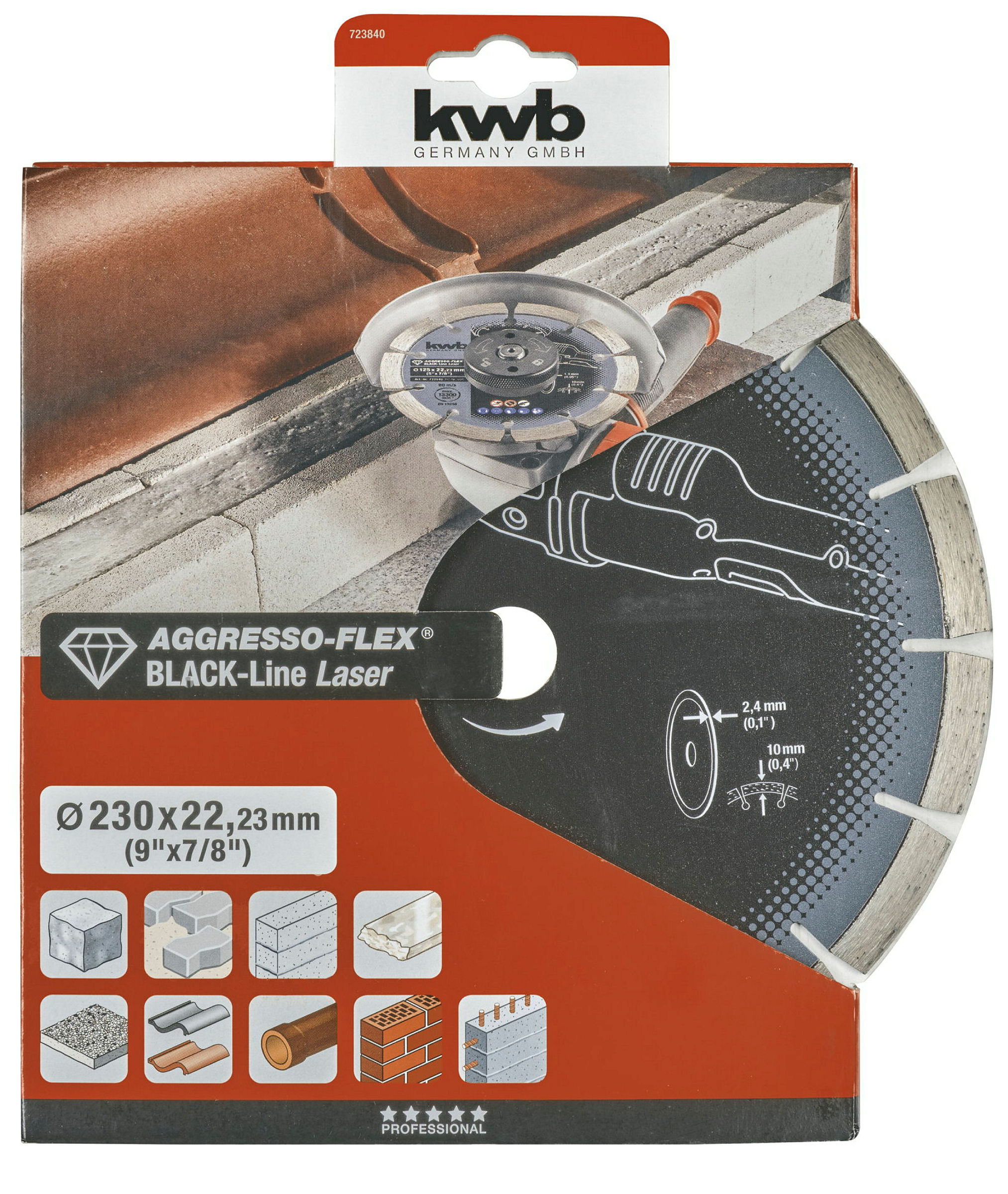 AGGRESSO-FLEX® Black-Line DIAMANT Trennscheiben, ø 230 mm