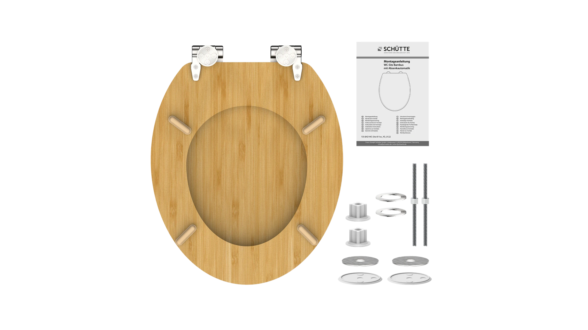 WC-Sitz NATURAL BAMBOO, Bambus, mit Absenkautomatik