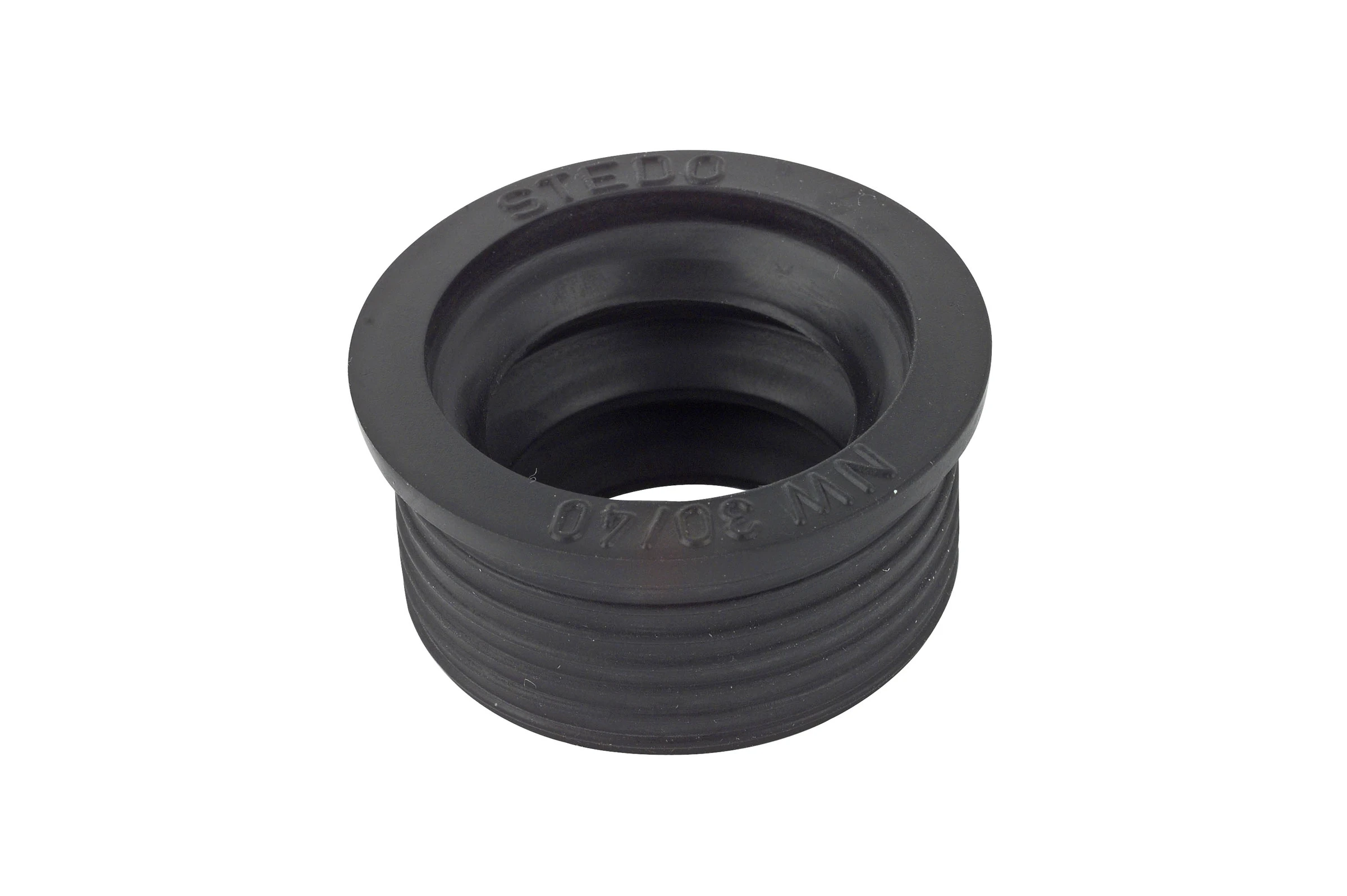 Ablaufverbinder kurz, Gummi, 40 mm x 30 mm, für Siphonabgang
