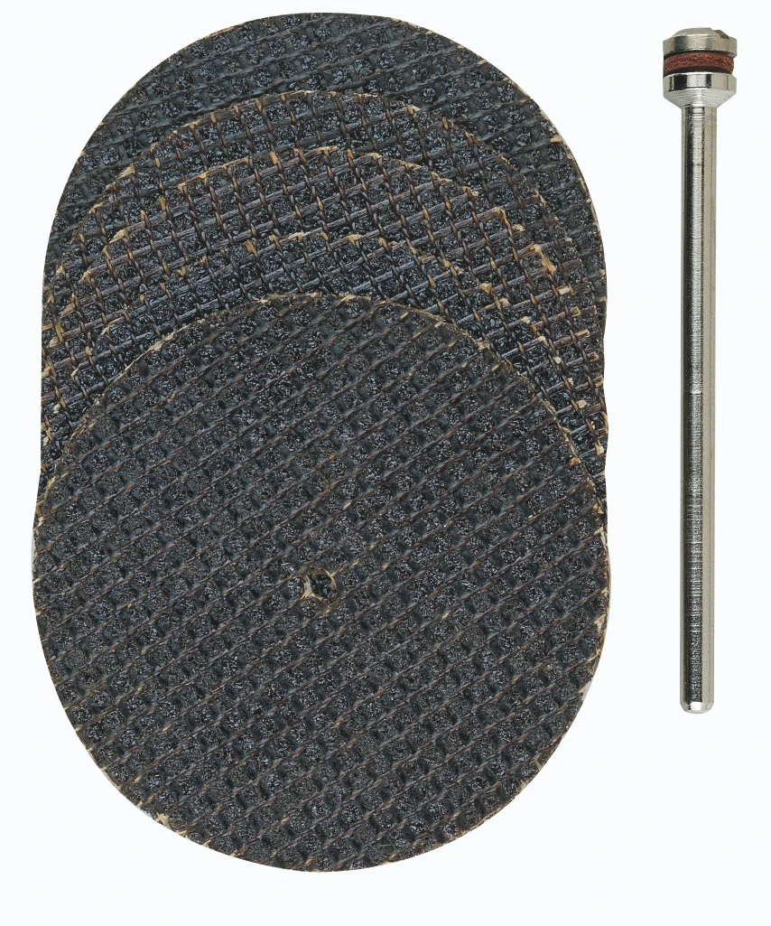 PROXXON-Trennscheiben mit Gewebe, Ø 38 mm, 5 Stück + 1 Träger