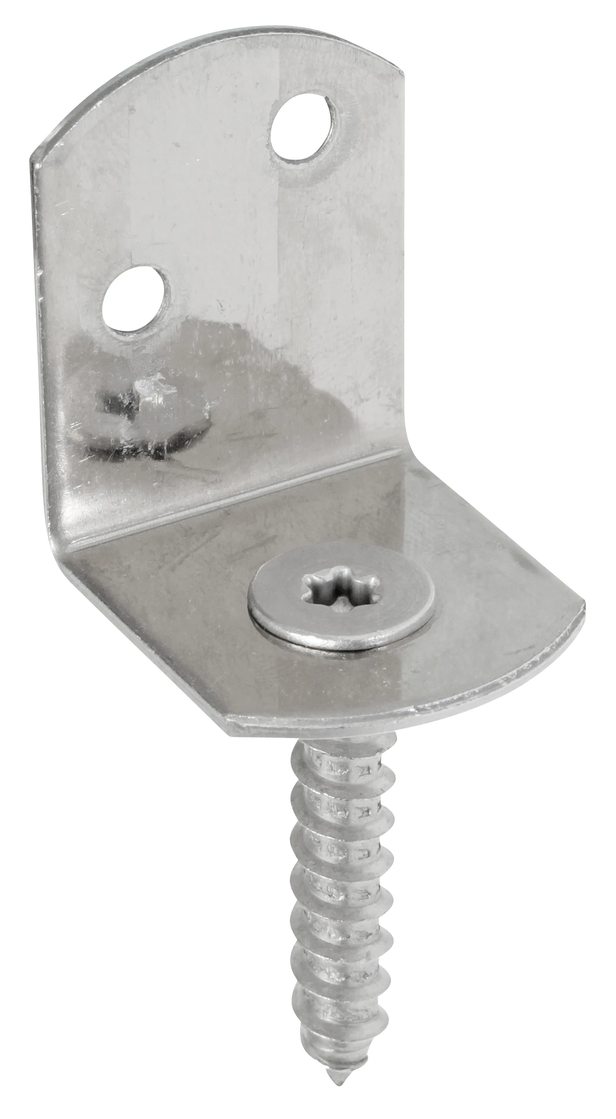 Flechtzaunhalter L-Form 83x30 50 Stück Edelstahl
