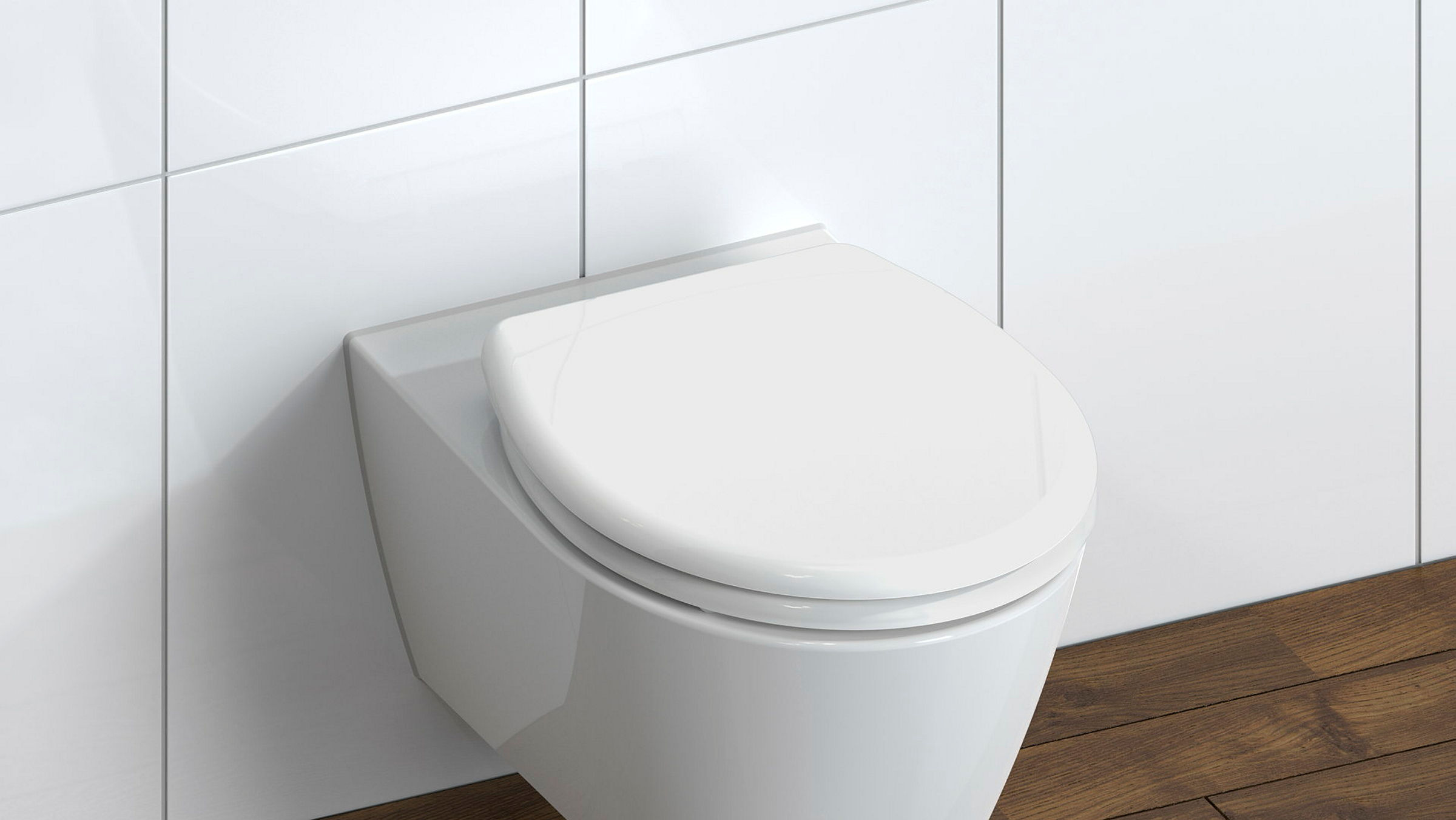 Duroplast WC-Sitz WHITE, mit Absenkautomatik und Schnellverschluss