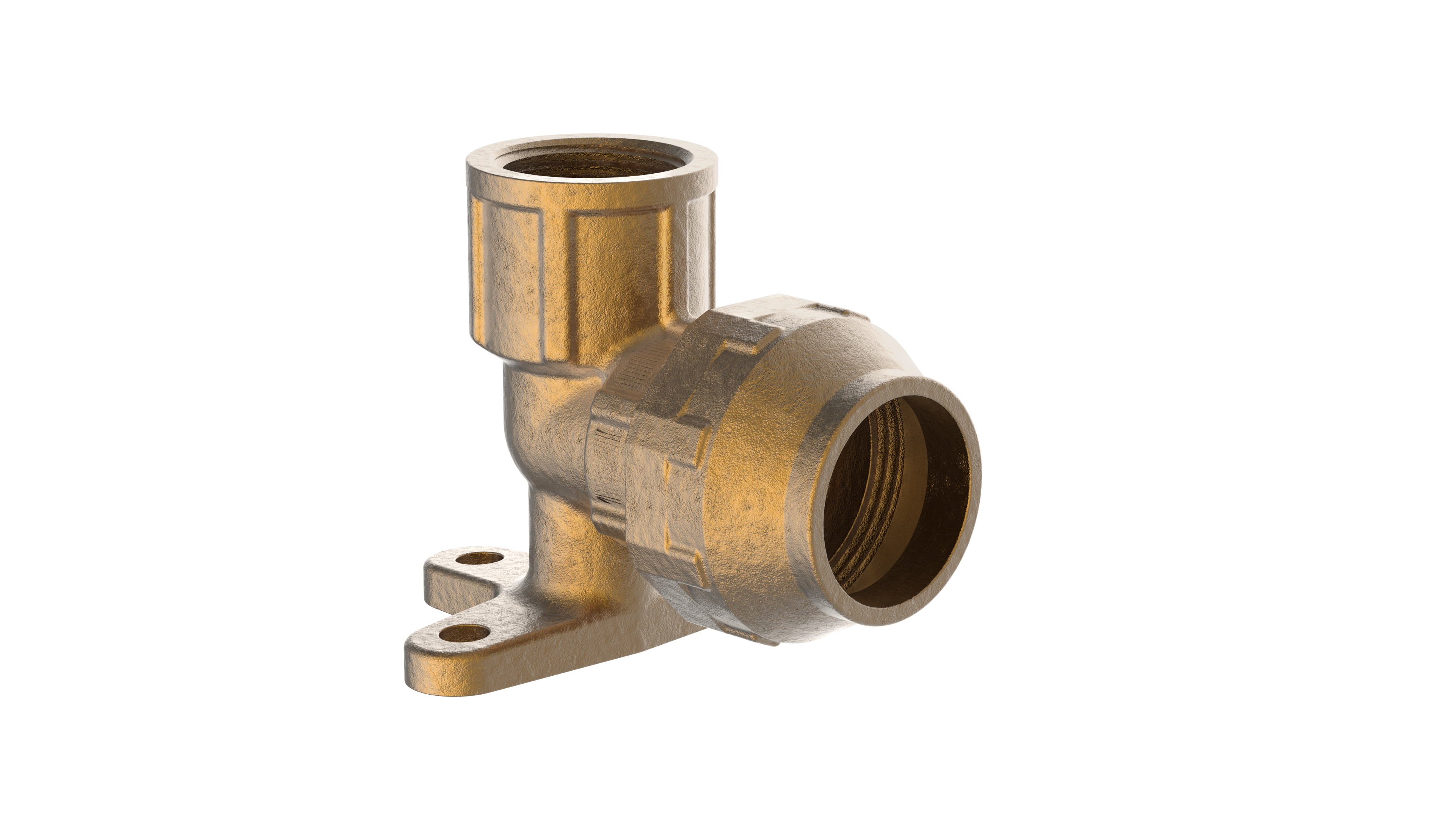 MS Wandscheibe, 20 mm x 1/2''IG, Klemmfitting für HDPE, DVGW zertifiziert