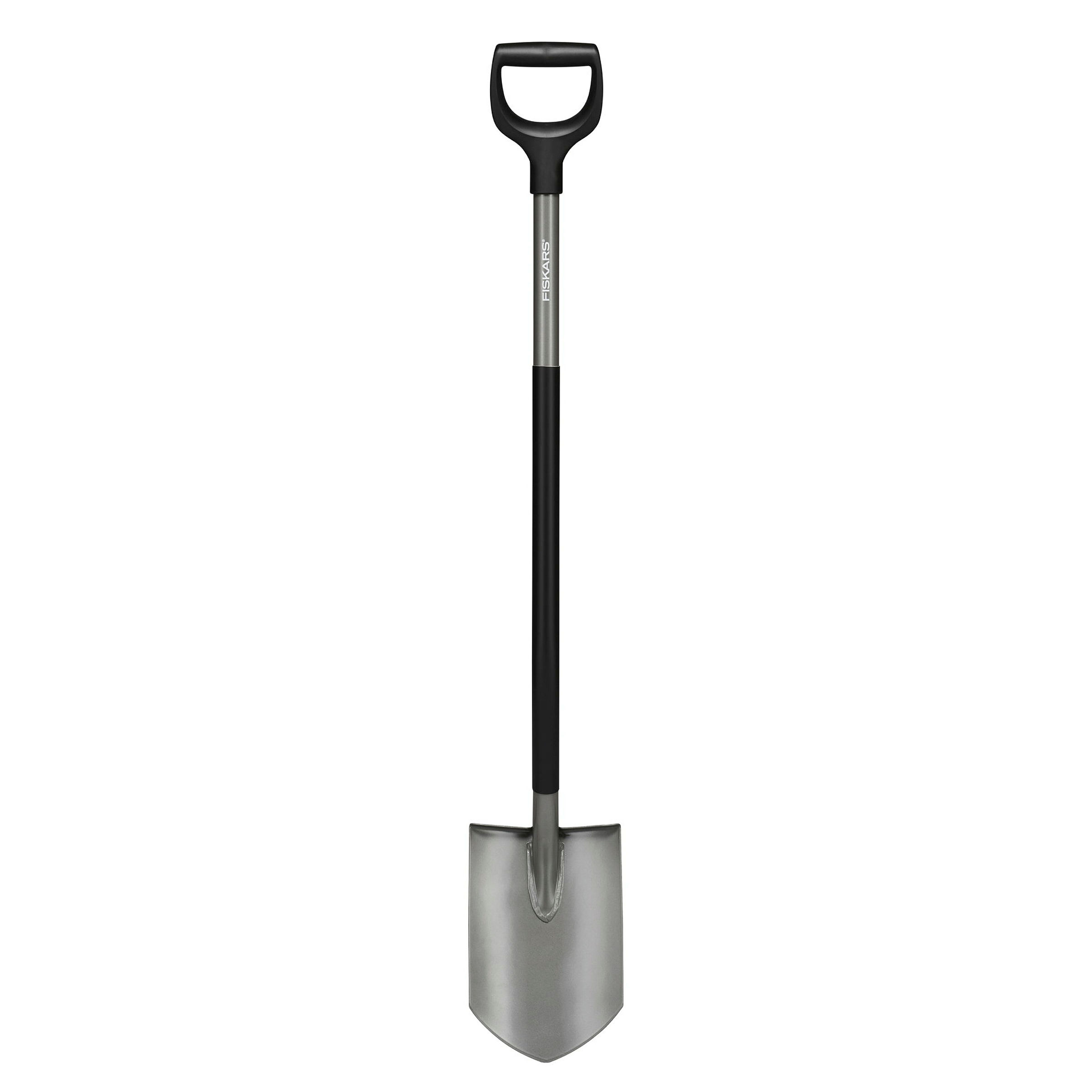 Fiskars Ergonomic Spaten Spitz Grey Ergonomic Spaten Spitz Grey