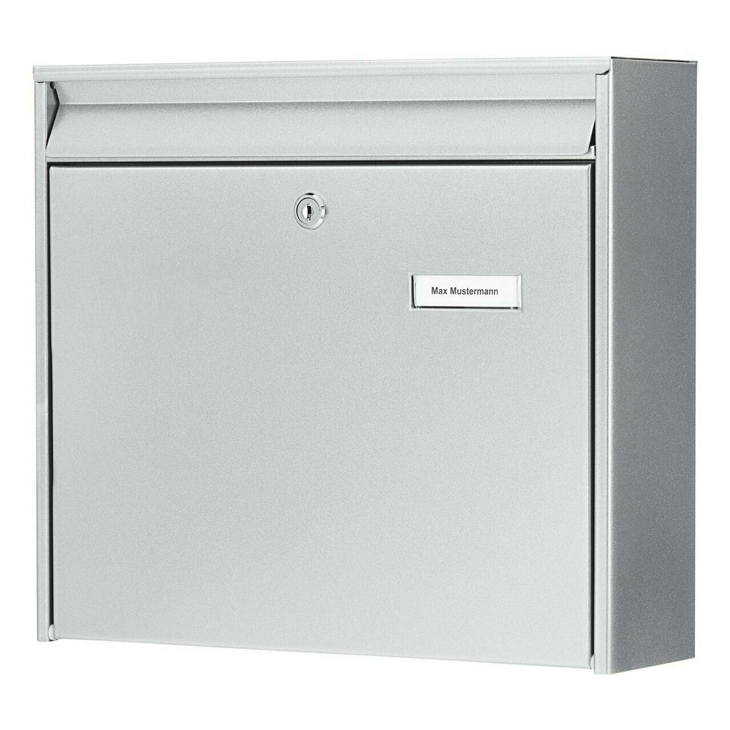 Briefkasten Stahl-lackiert Mail 5877 Si silber