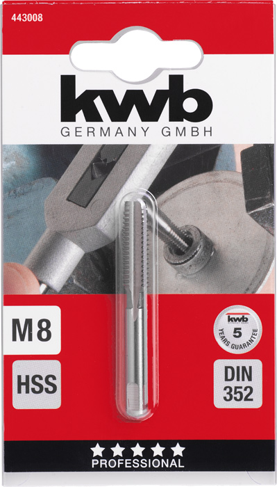 Einschnitt-Gewindebohrer, M8