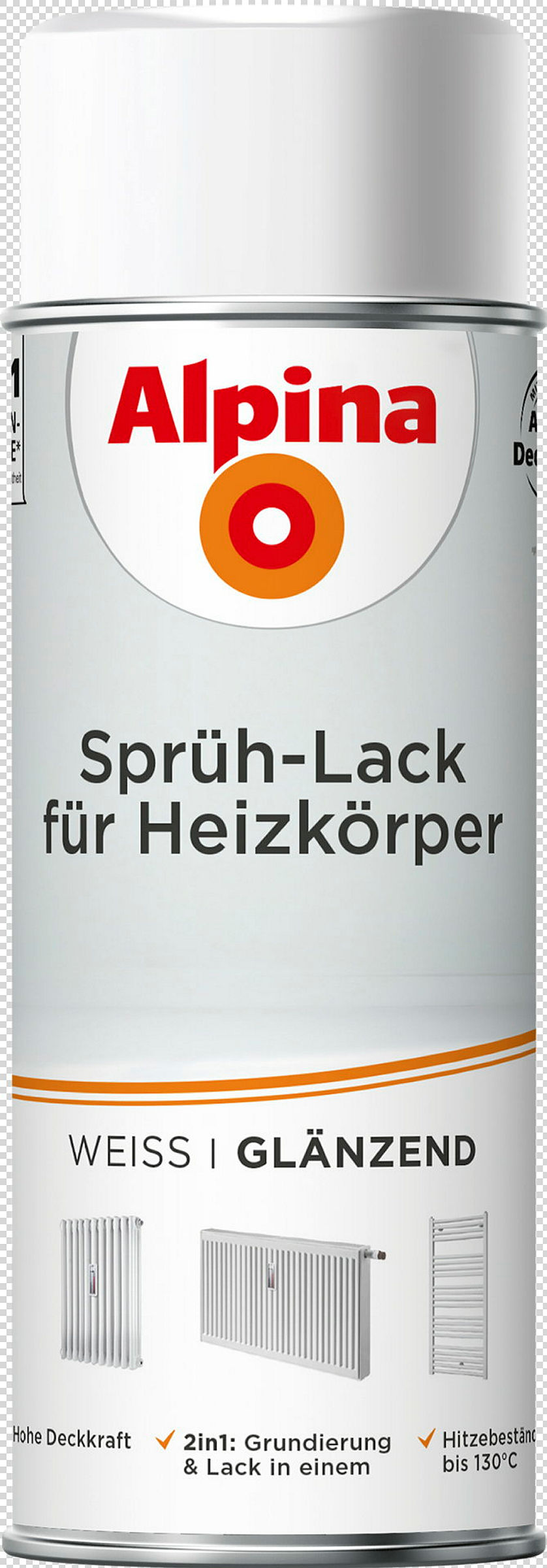Alpina Sprüh-Lack für Heizkörper 400ml glänzend
