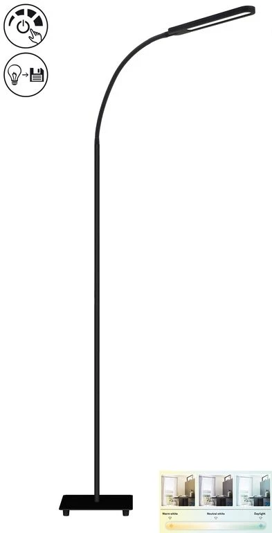 CCT LED Stehleuchte schwarz, LED/8W