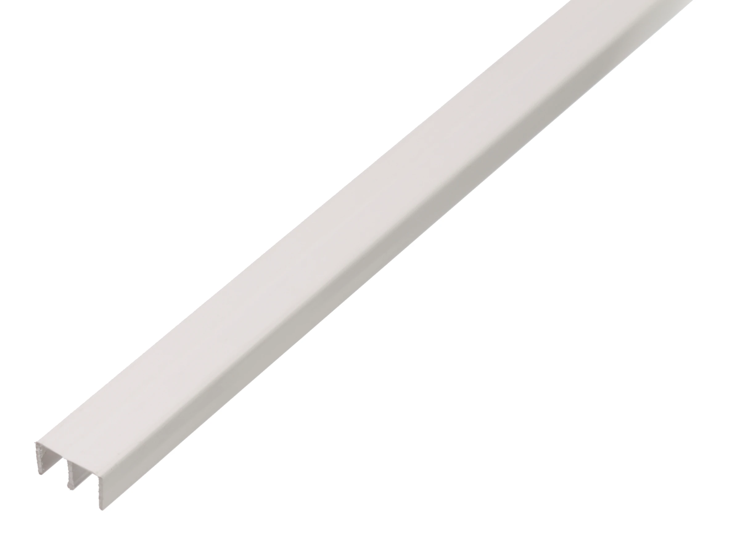 Führungsschienenprofil oben 1m6,5 PVC weiß