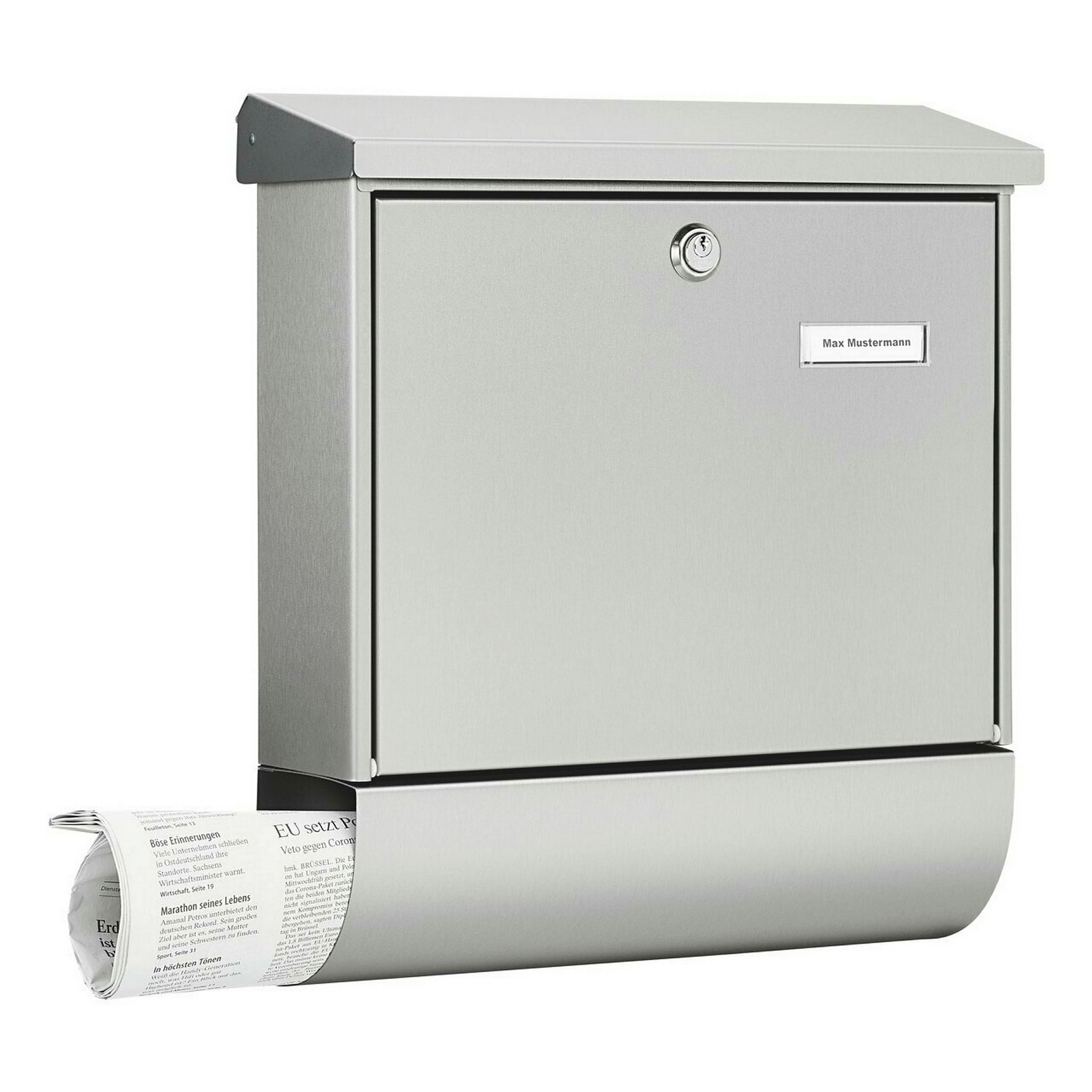 Edelstahl-Briefkasten Amrum-Set 38670 Ni