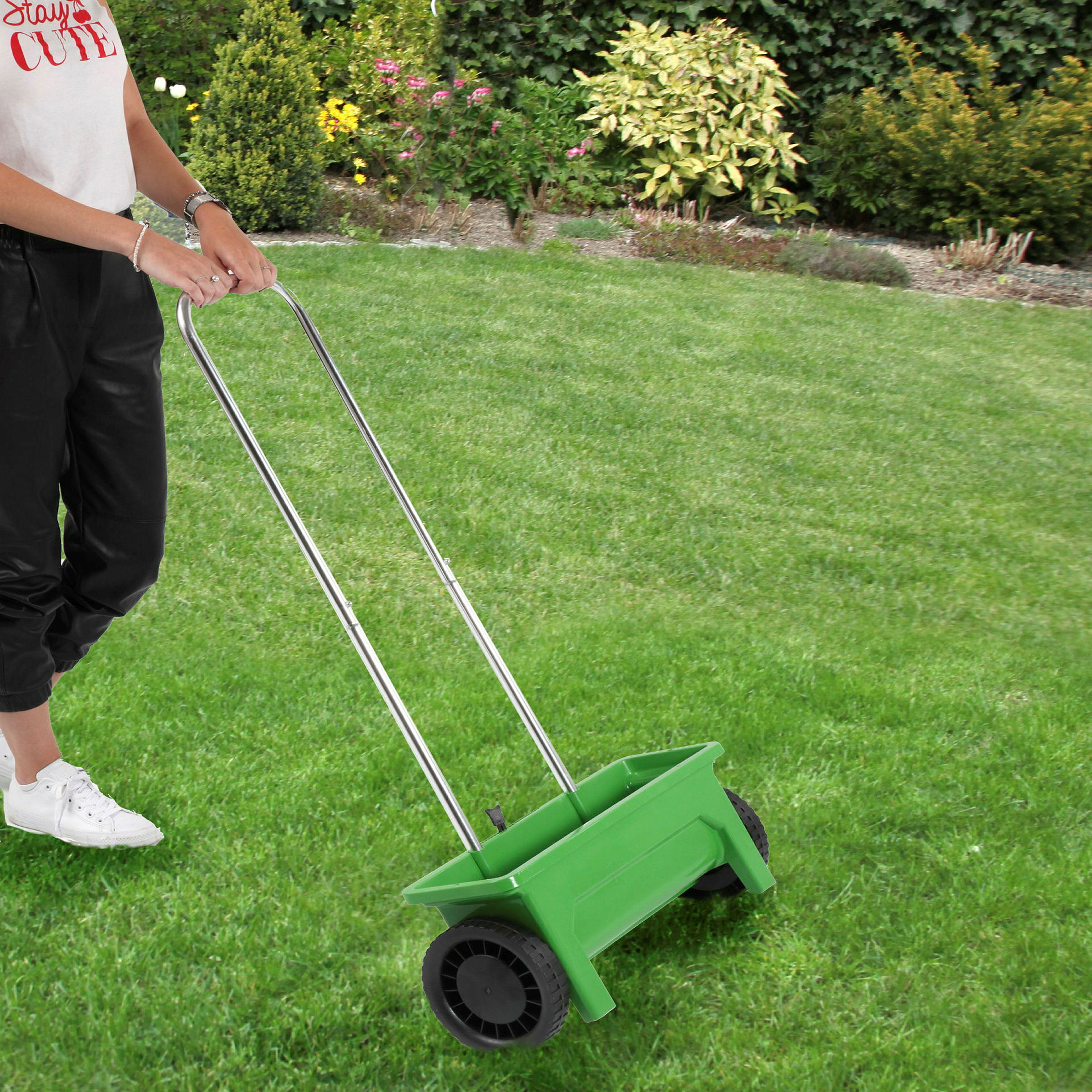 Streuwagen Classic, Kunststoff,12 l, Maße: 110x56x45 cm
