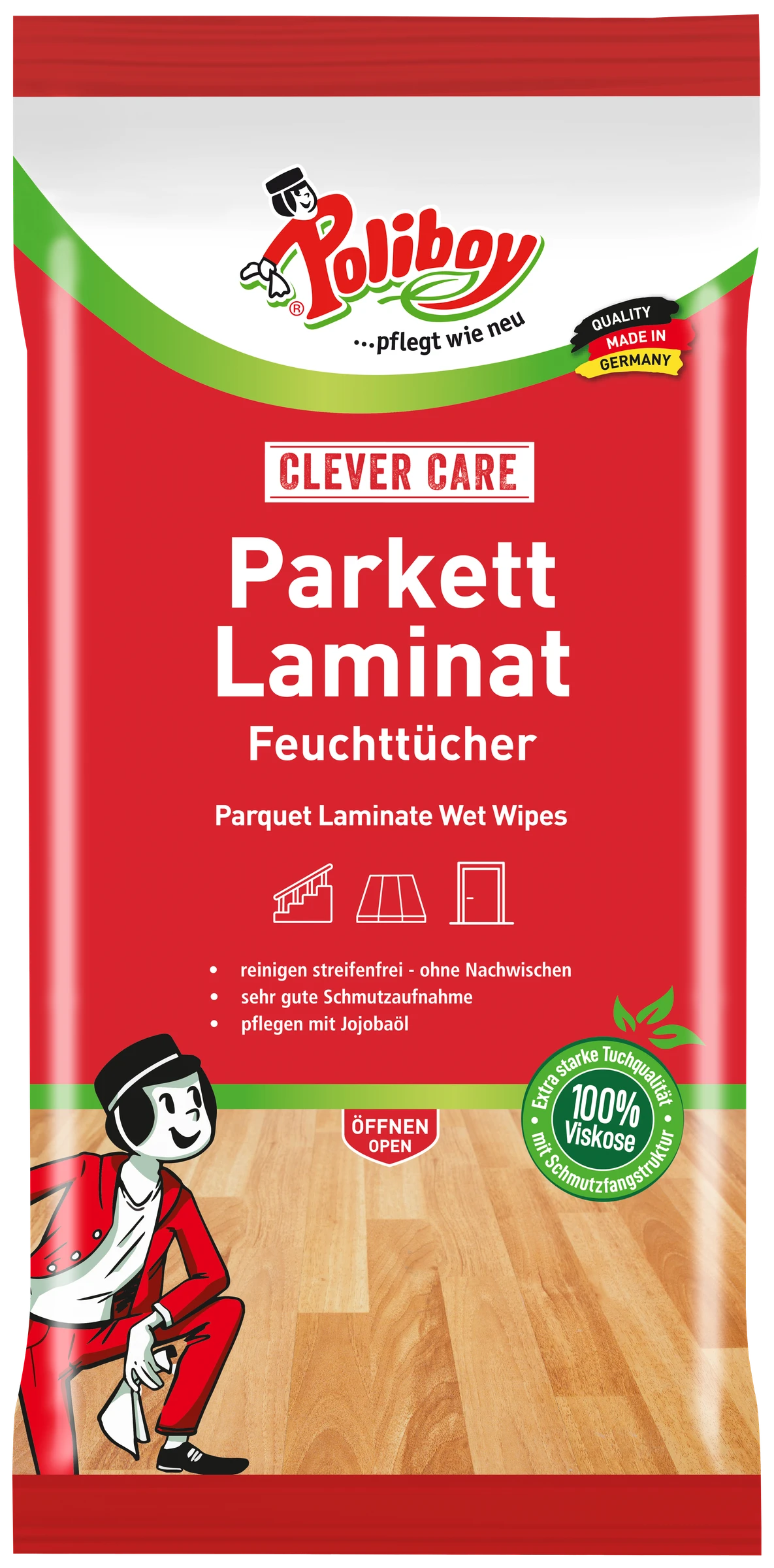 Parkett Laminat Feuchttücher