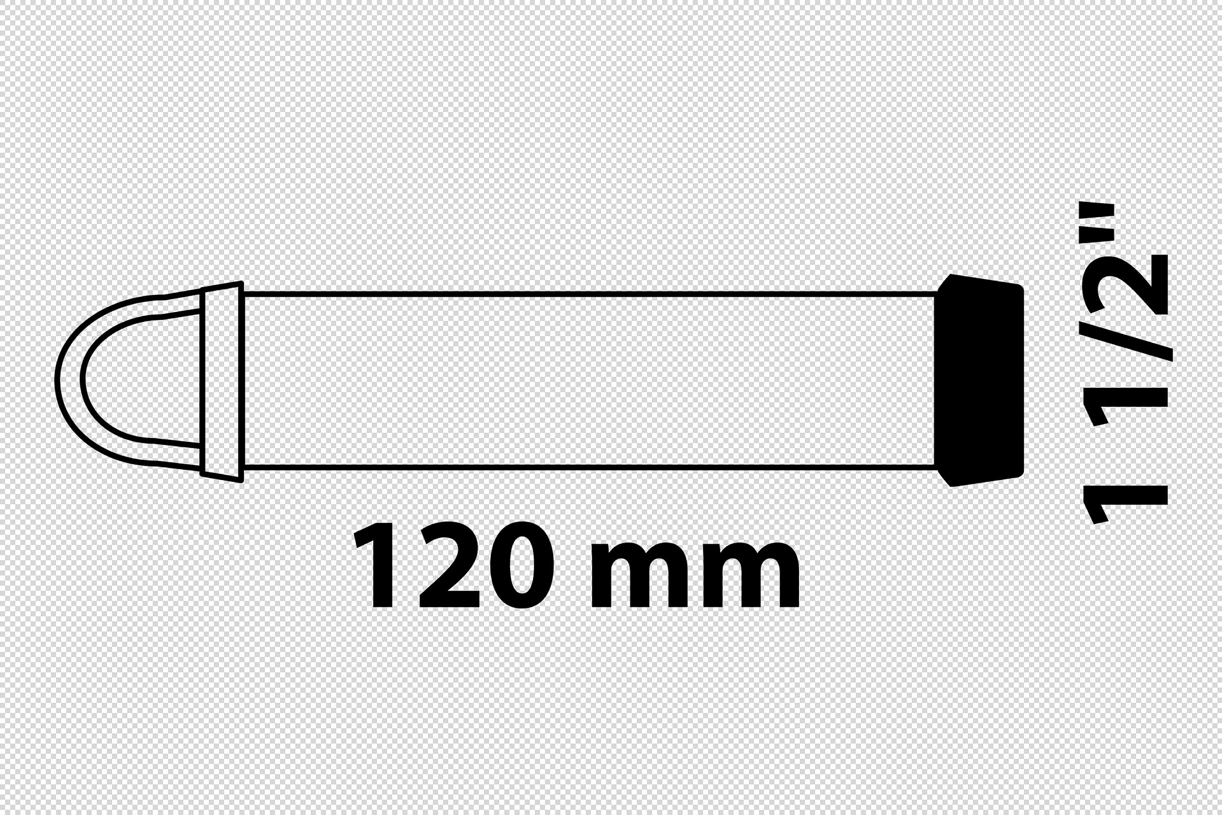 Standrohrventil, 1 1/2'' x 120 mm