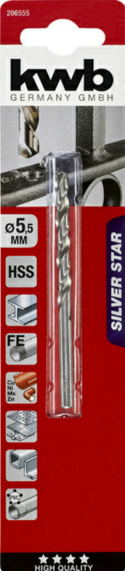 SILVER STAR HSS Spiralbohrer, ø 5.5 mm