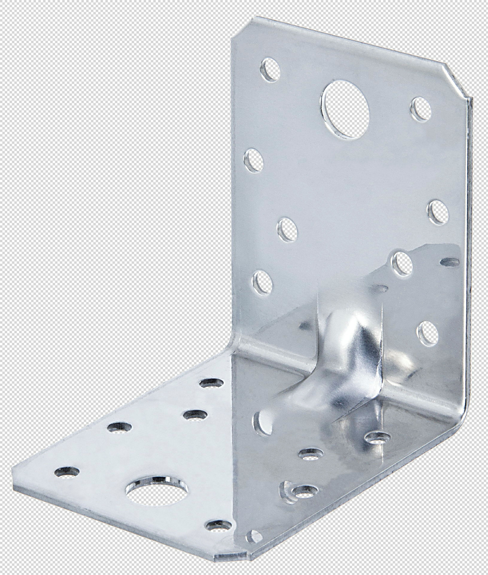 Schwerlast-Winkelverbinder mit Sicke 70x70x55 Edelstahl