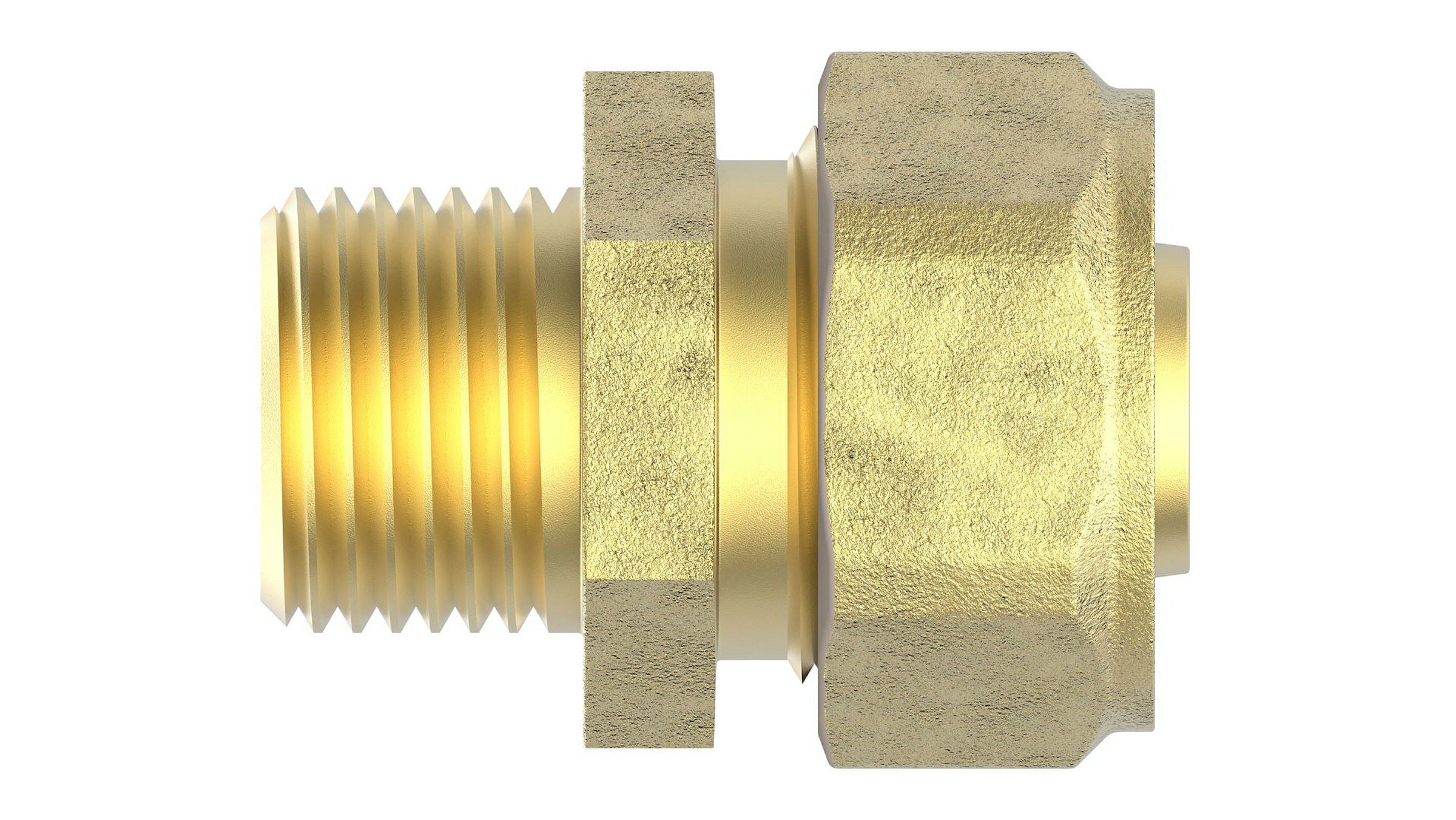 MS Übergangsstück, blank, 26 mm x 1''AG, Klemmfitting für MSVR