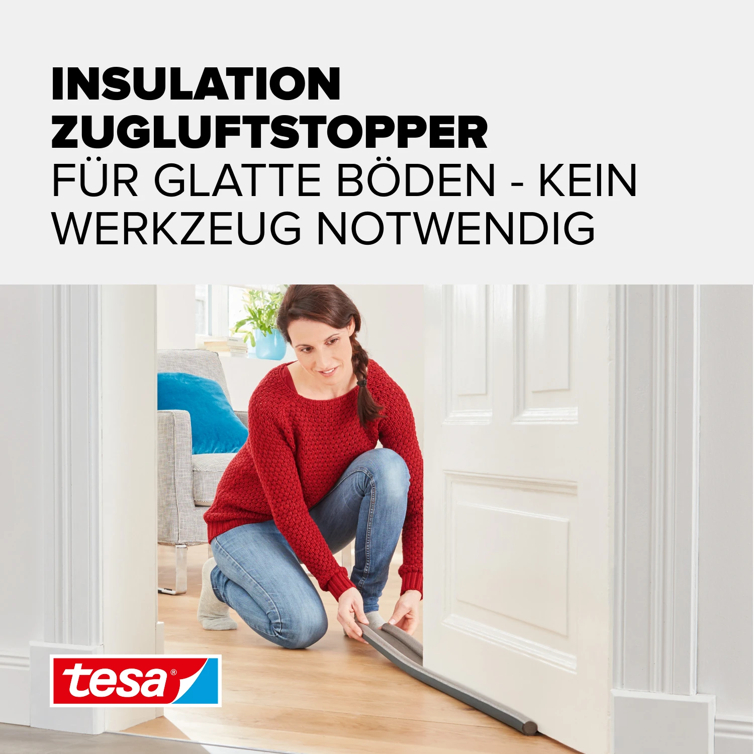tesamoll®l® Türbodendoppeldichtung 0.95m x 22mm, grau