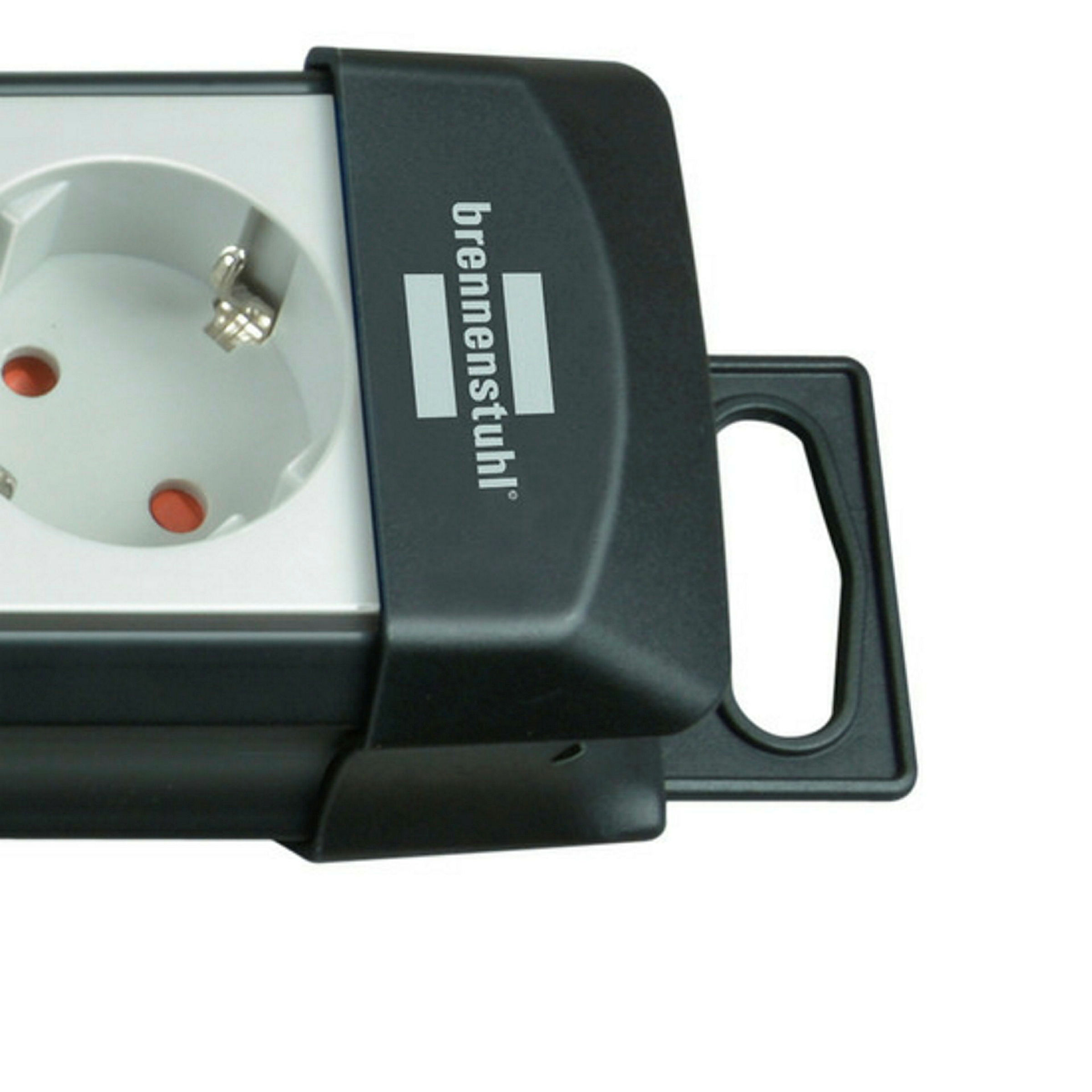 Premium-Line 6fach sw/ligrau *DE* 5m H05VV-F3G1,5 mit Schalter