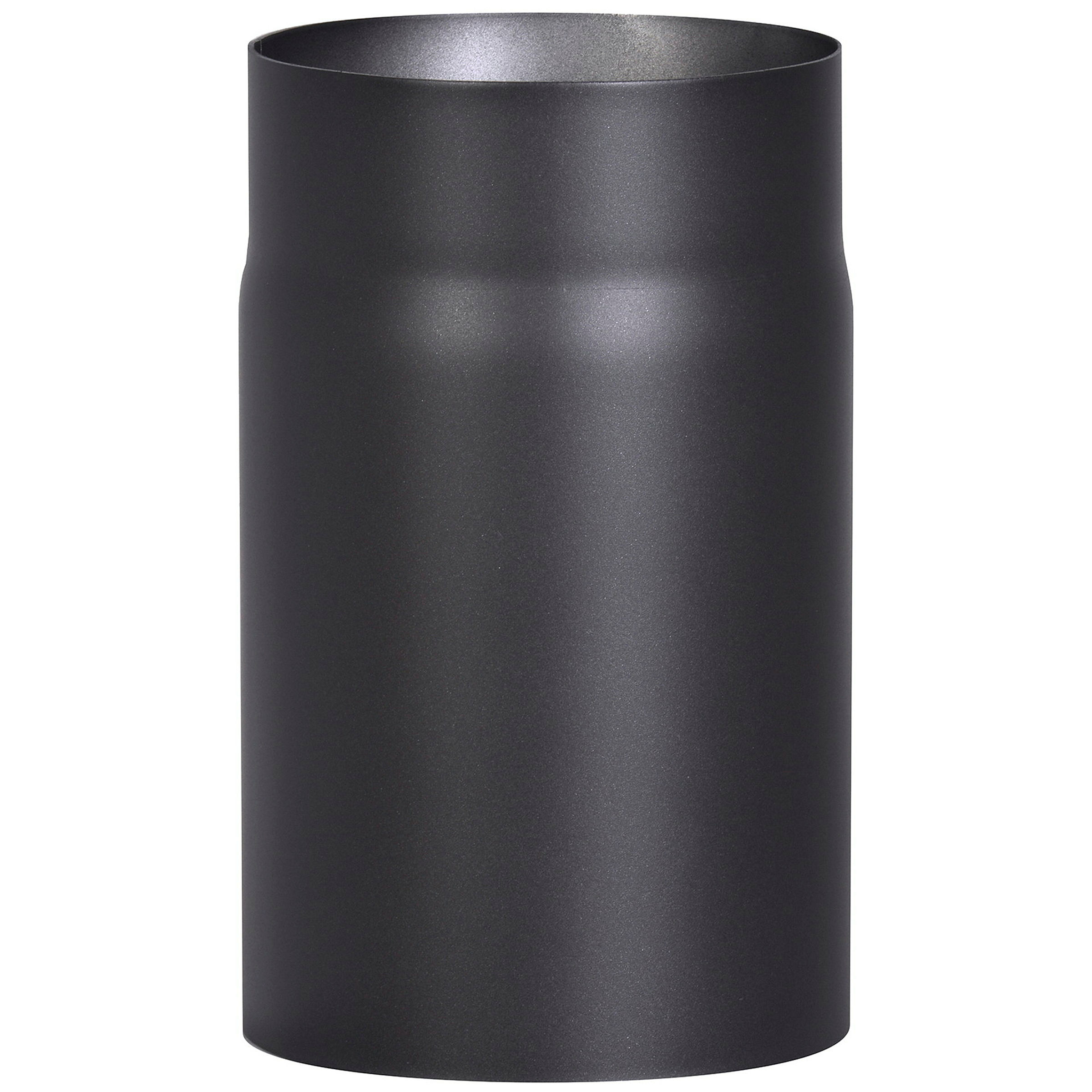 Rauchrohr, 150 mm, schwarz, 250 mm