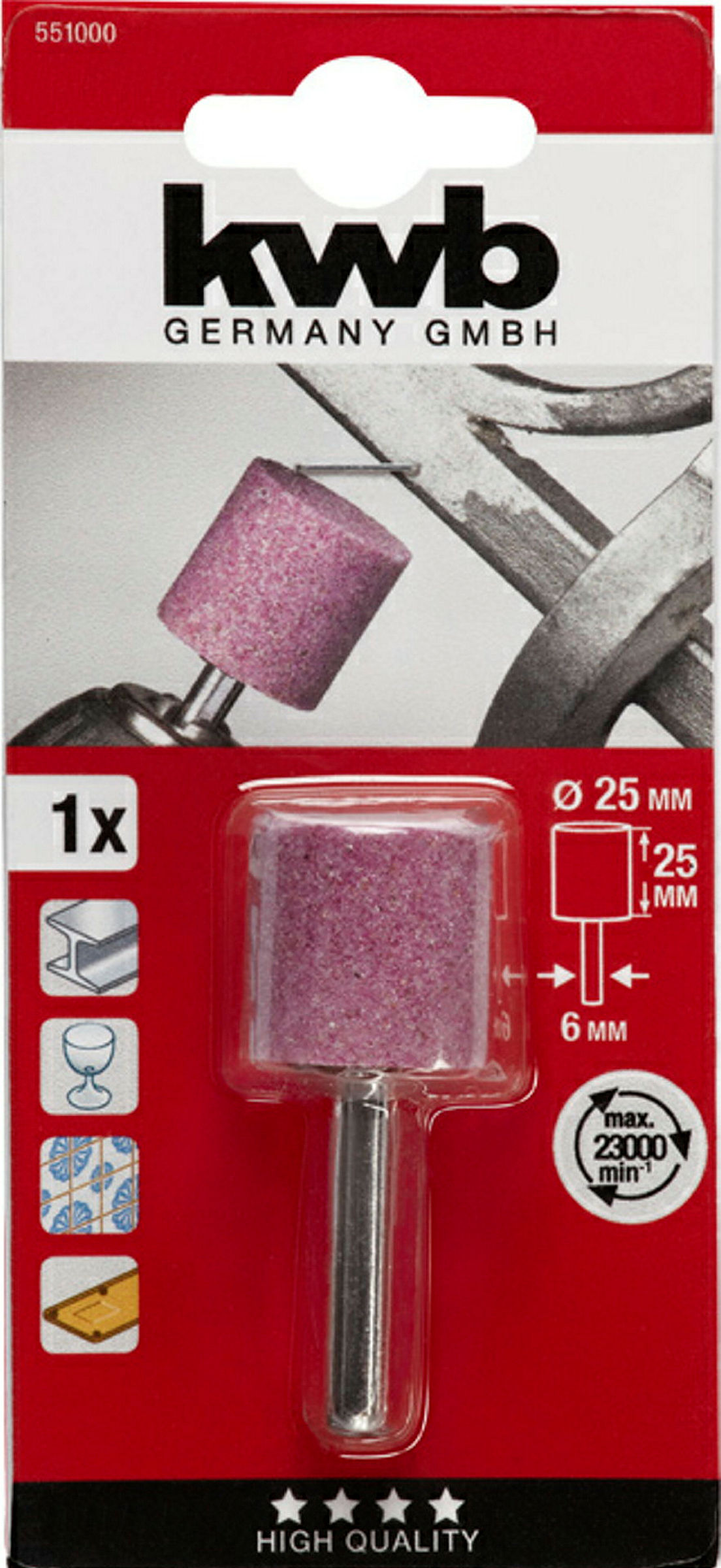 Keramischer Schleifstift, zylindrisch