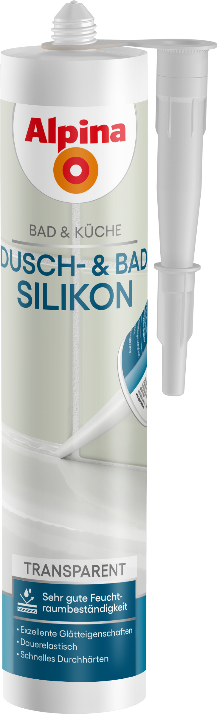 Alpina Bad & Küche Dusch-& Bad Silikon Transparent 0,3 Liter