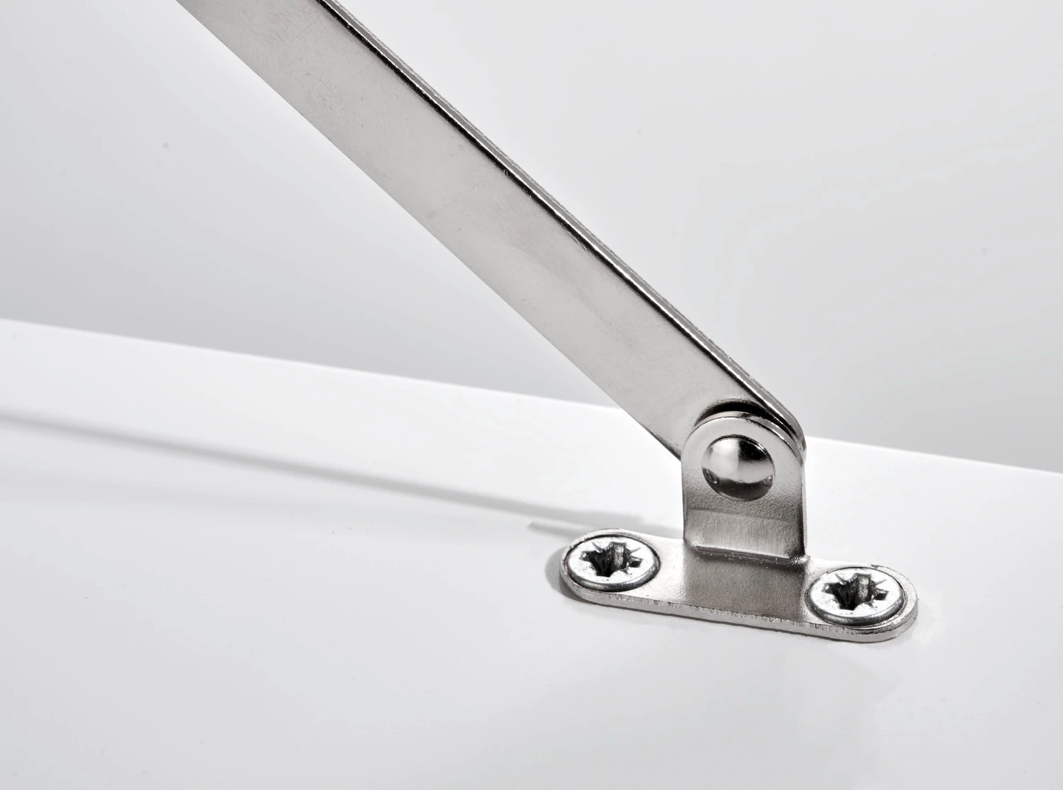 Klappenhalter 250mm Stahl vernickelt, 2 Stück