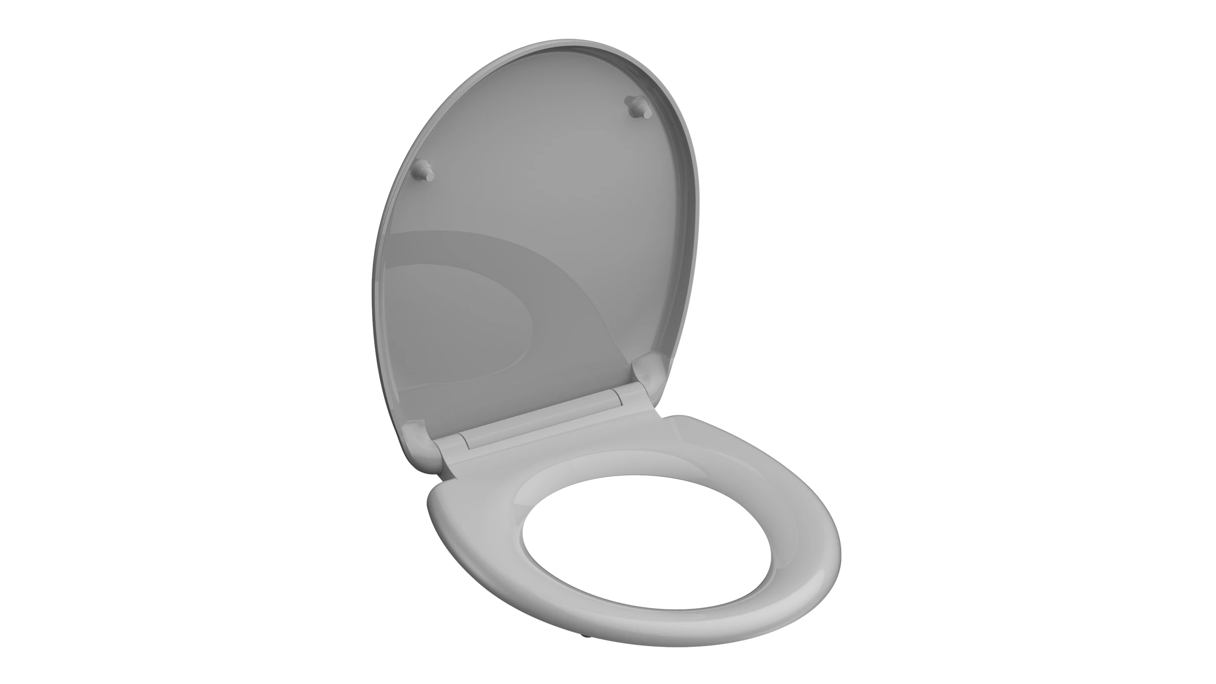 Duroplast WC-Sitz GREY, mit Absenkautomatik und Schnellverschluss