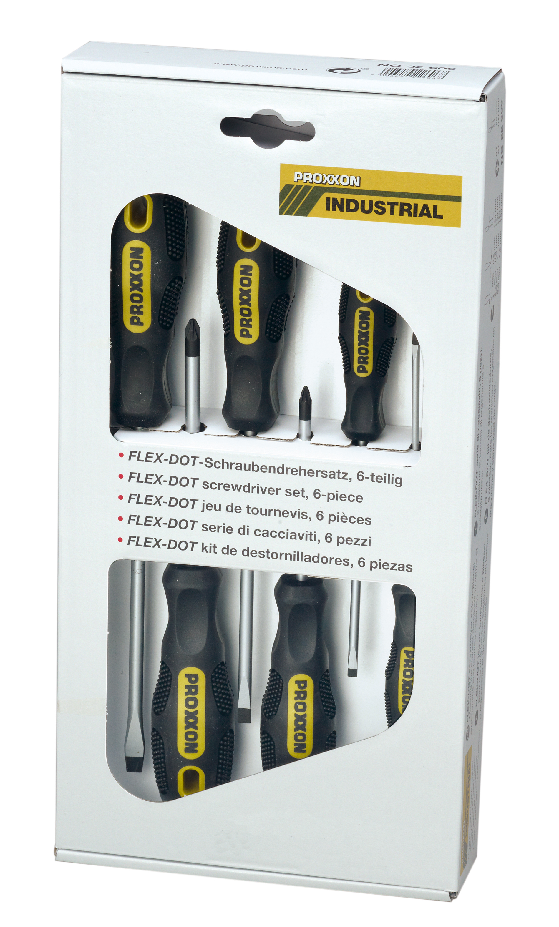 PROXXON-FLEX-DOT Schraubendrehersatz Schlitz und PHILLIPS (6-teilig)