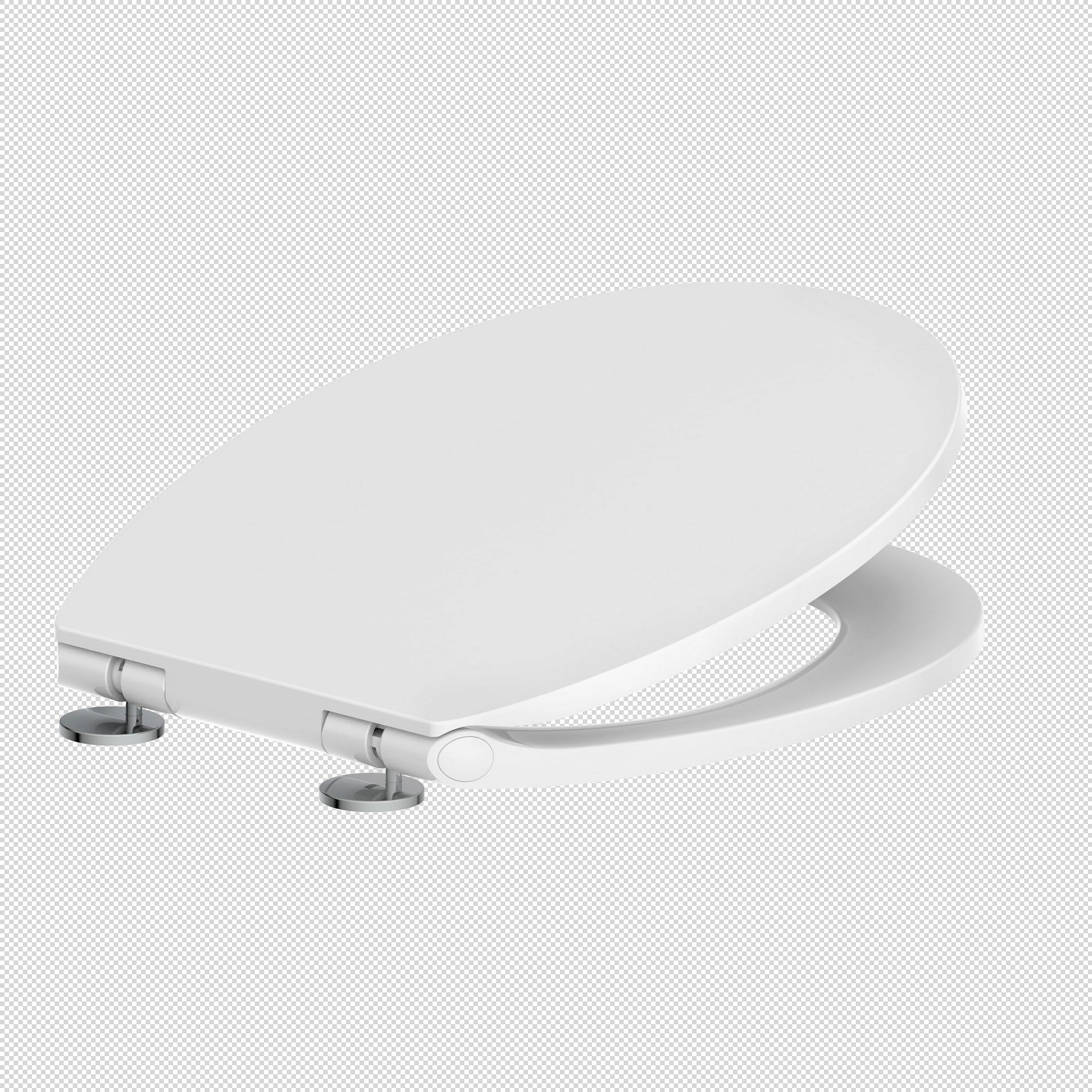 Duroplast WC-Sitz WHITE, mit Absenkautomatik und Schnellverschluss