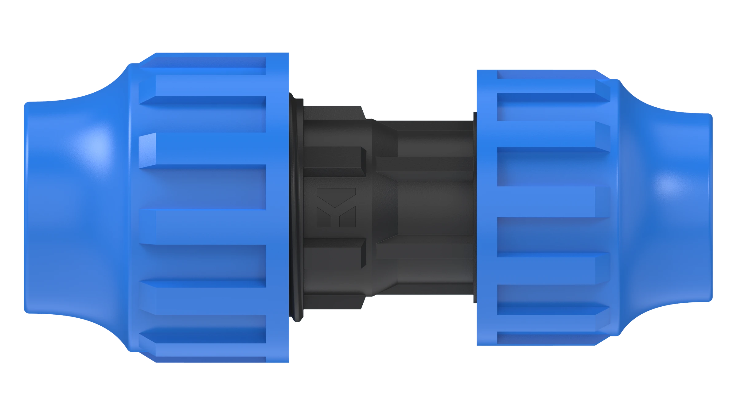 PP Reduzier-Verbindungsstück, 32 mm x 25 mm, Klemmfitting für HDPE