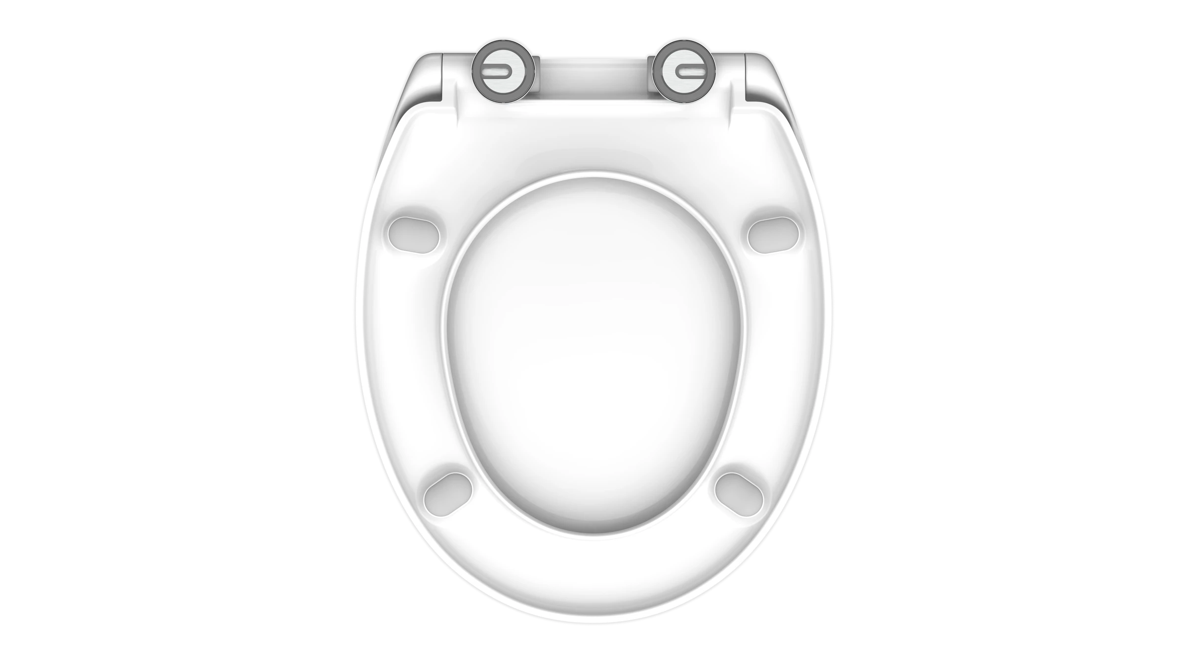 Duroplast WC-Sitz WHITE, mit Absenkautomatik und Schnellverschluss