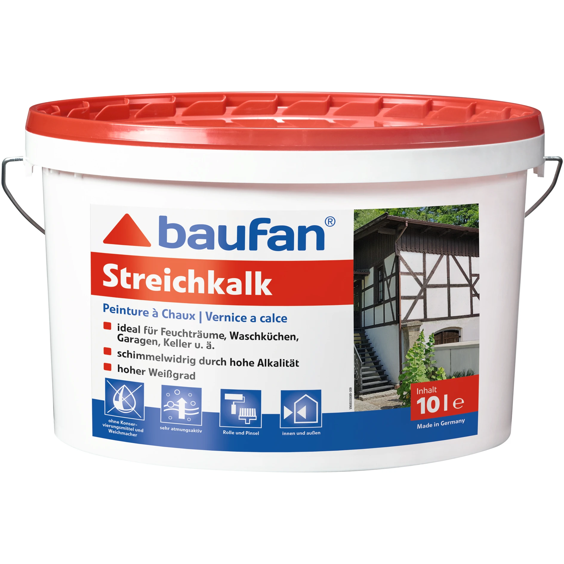 baufan Streichkalk 10 L