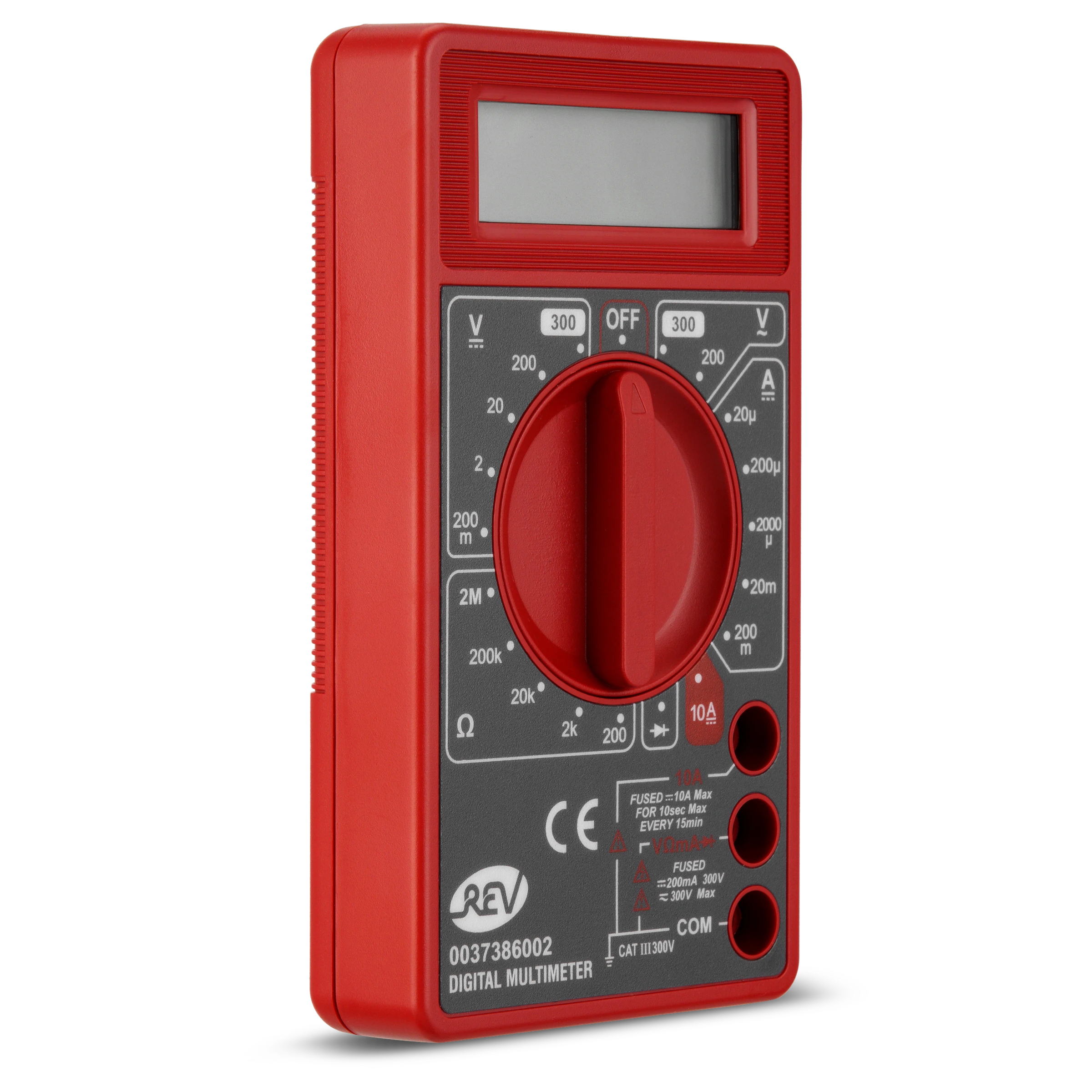 Vielfachmessgerät digital Basic schwarz/rot