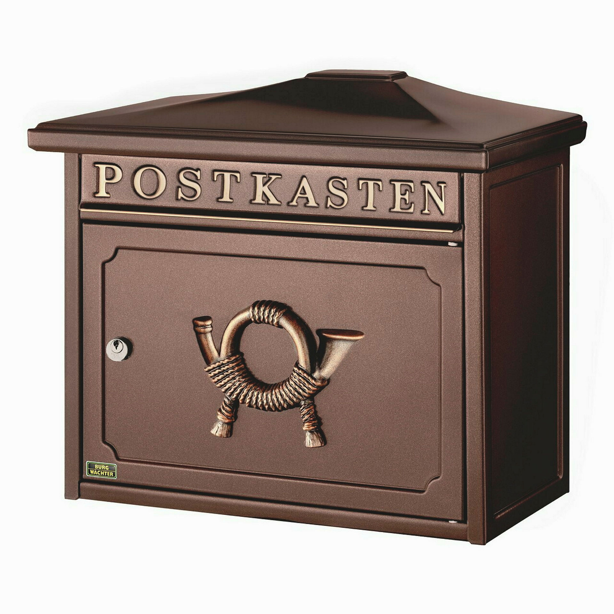 Briefkasten Stahl-lackiert Sylt 1883K kupfer-metallic