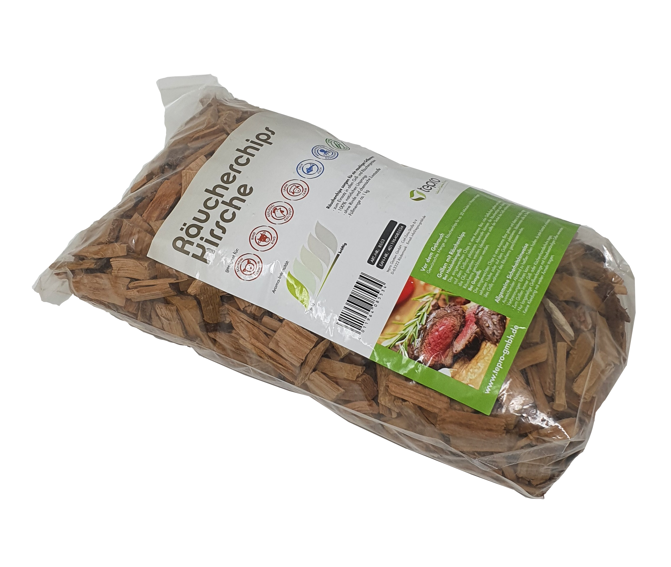 Aromatischer Grillgenuss durch die Räucherchips Kirsche von tepro.