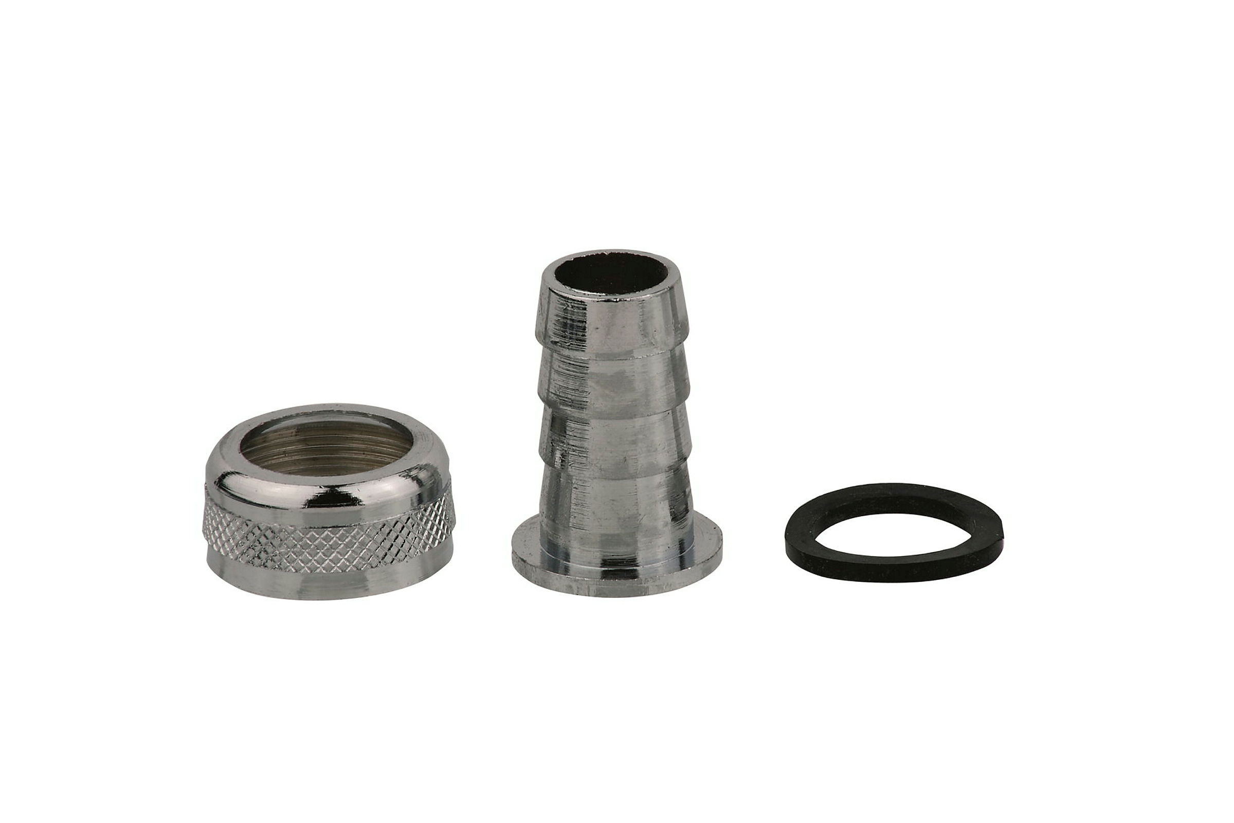 MS Halbe Schlauchverschraubung, Chrom, M22IG x 1/2''T