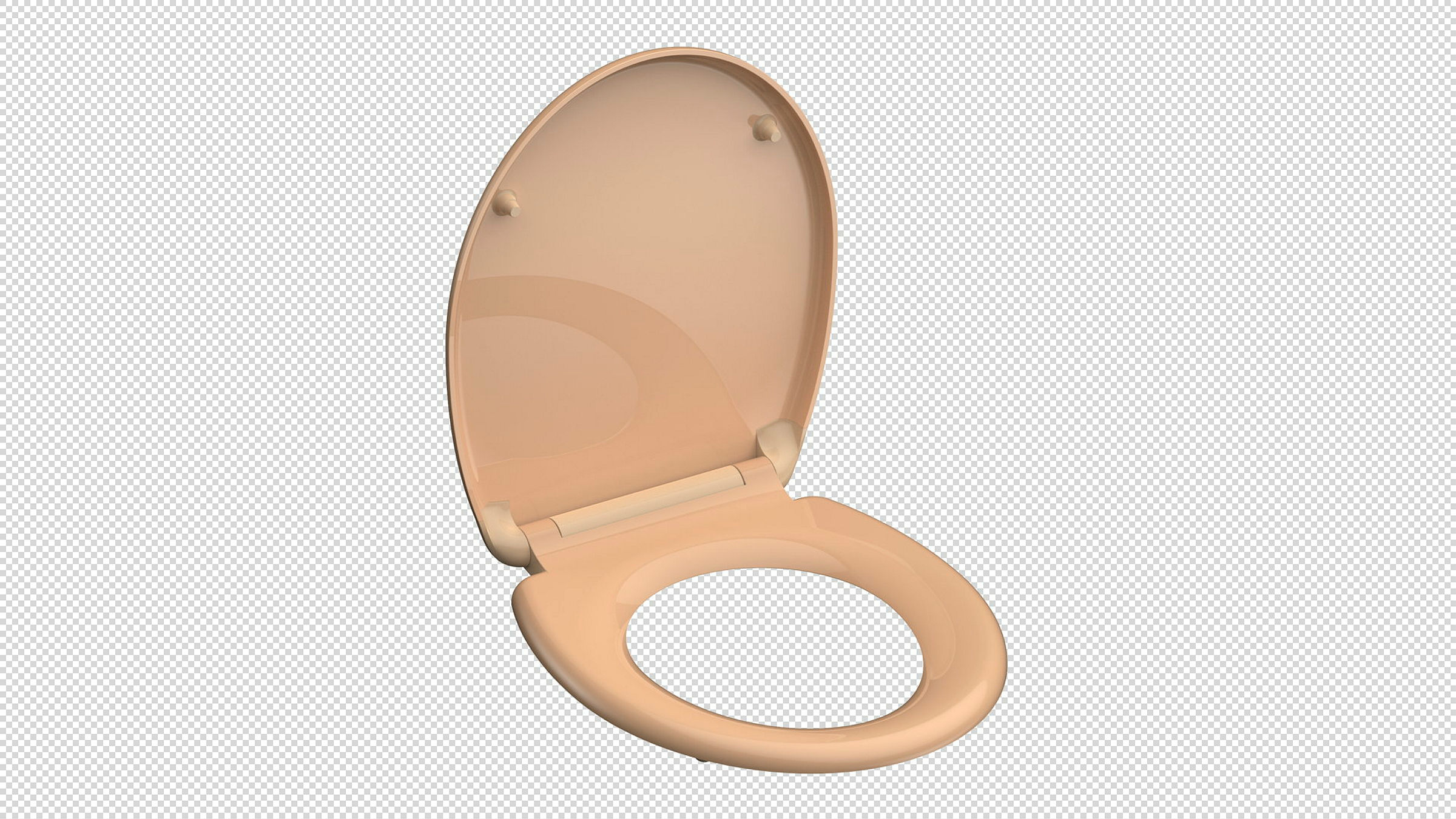 Duroplast WC-Sitz BEIGE, mit Absenkautomatik und Schnellverschluss