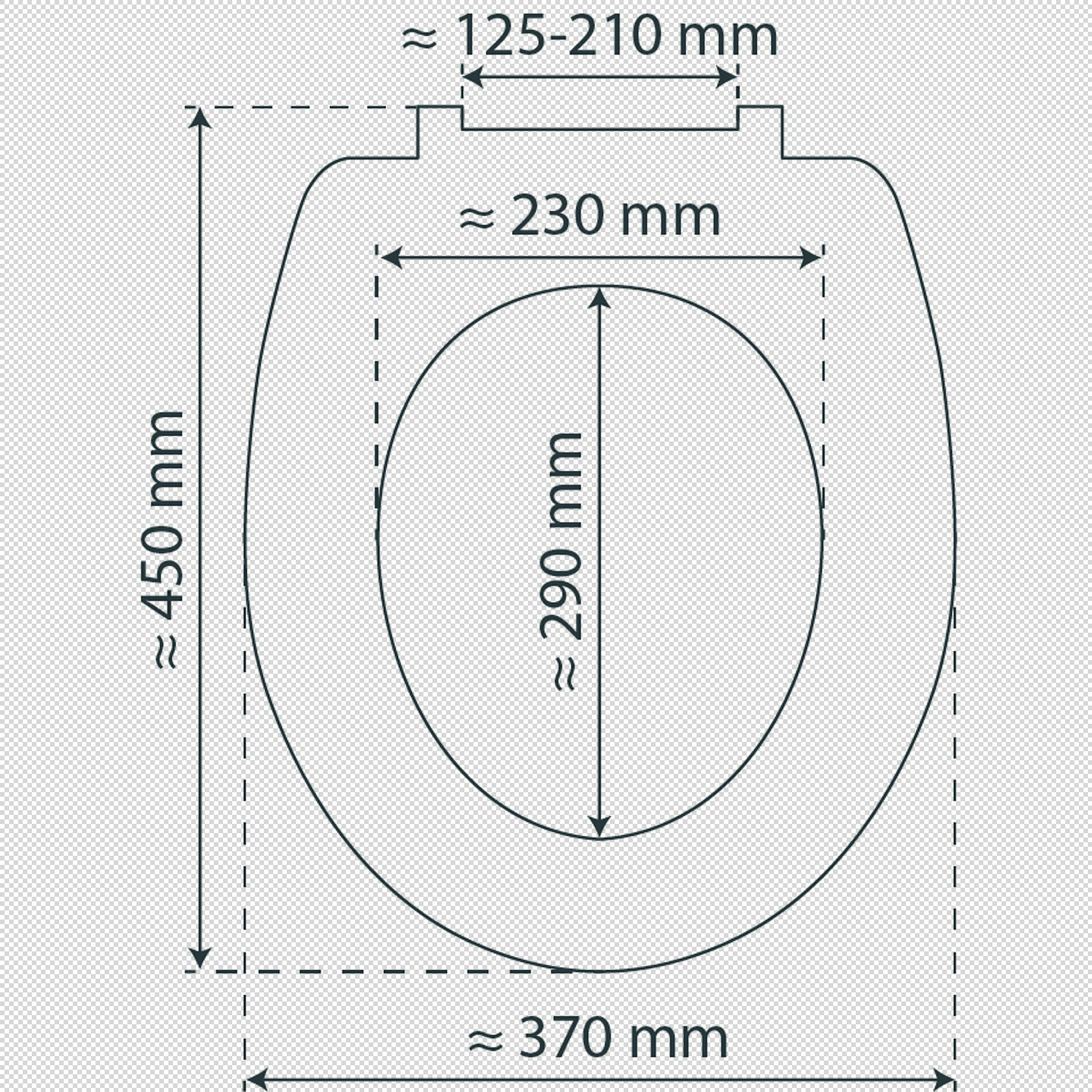 Duroplast WC-Sitz FALLEN LEAF, mit Absenkautomatik