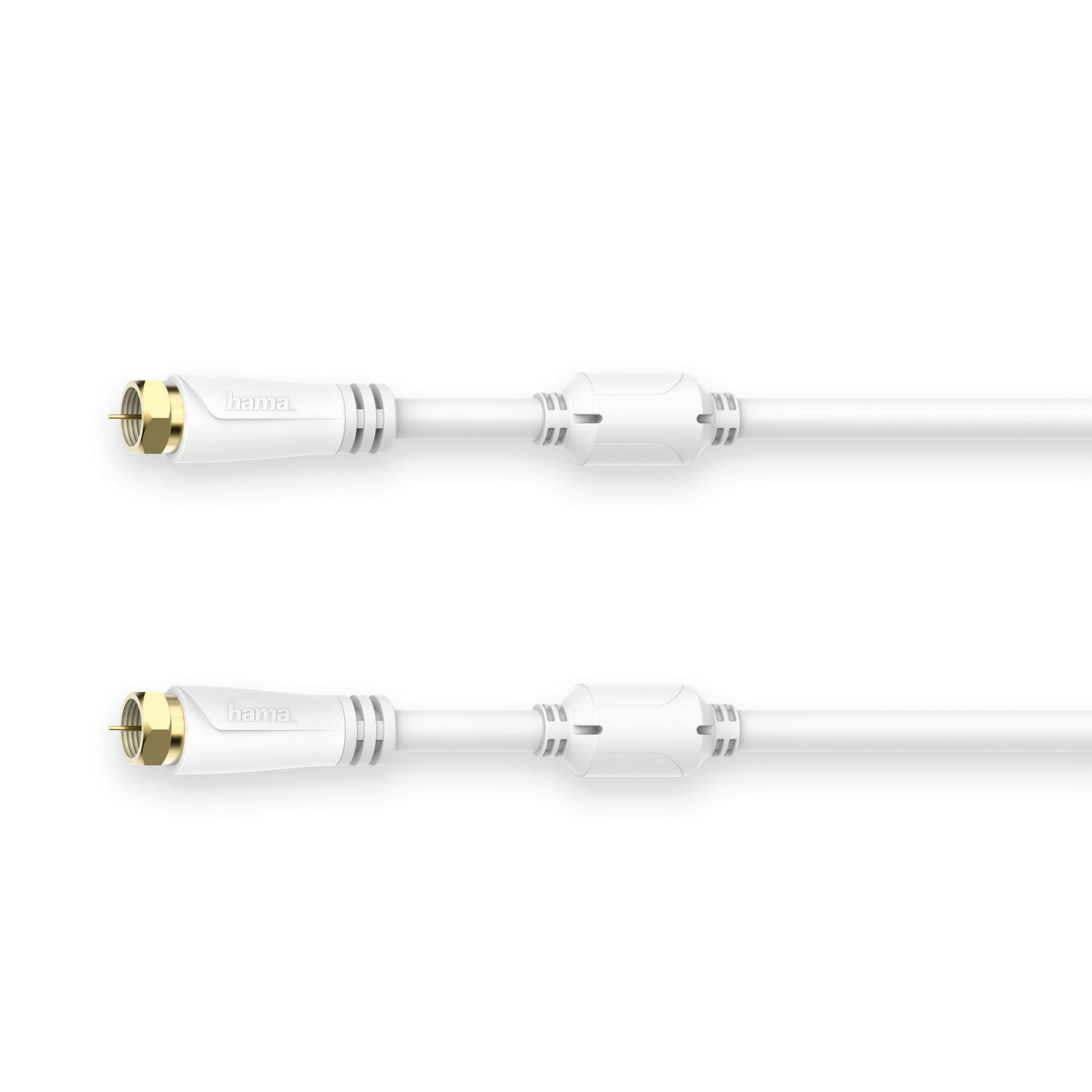 Hama SAT-Anschlusskabel, F-Stecker - F-Stecker, vergoldet, 1,5 m, 100 dB