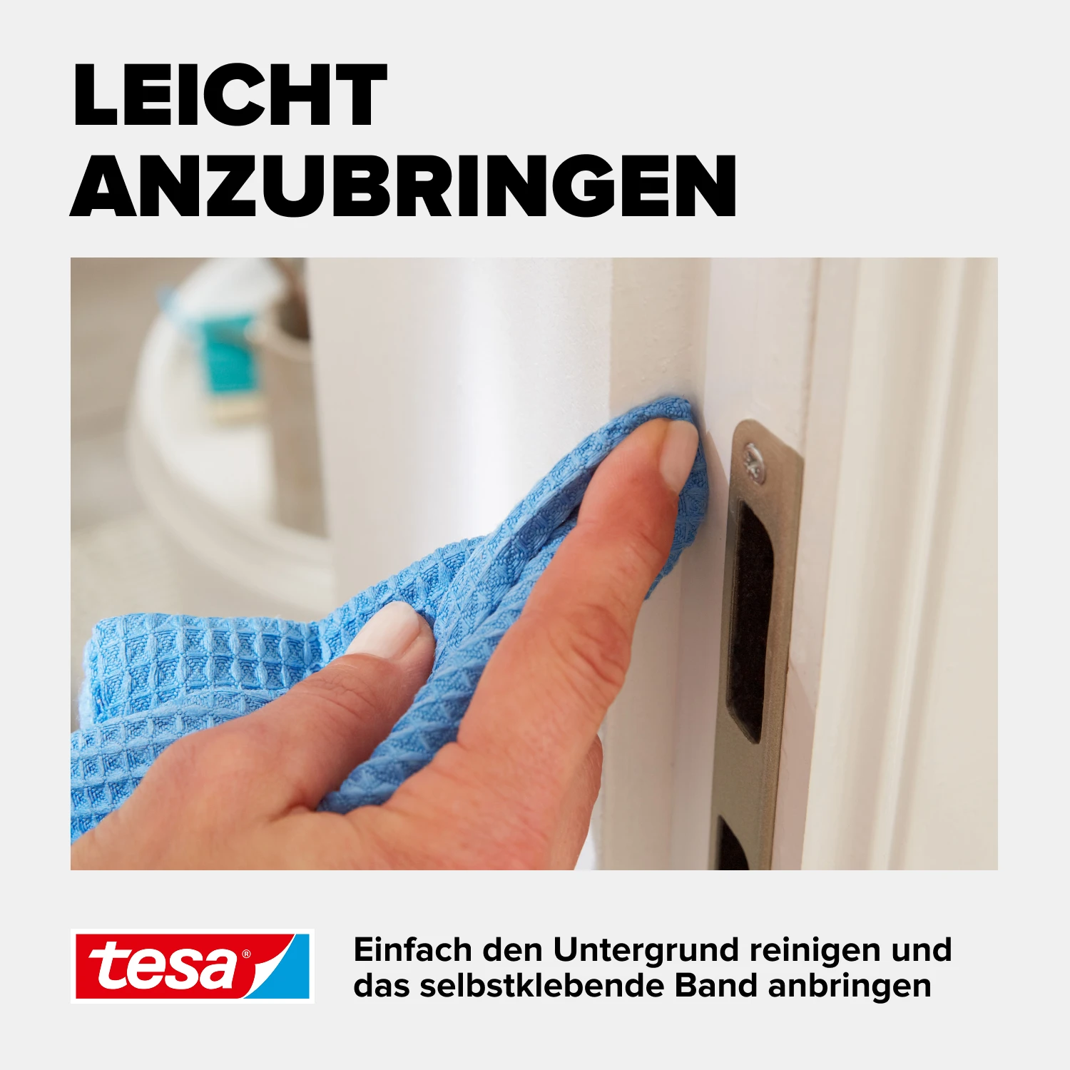 tesamoll® Schaumstoffdichtung für Fenster und Türen, weiß, 6m x 15mm x 6mm