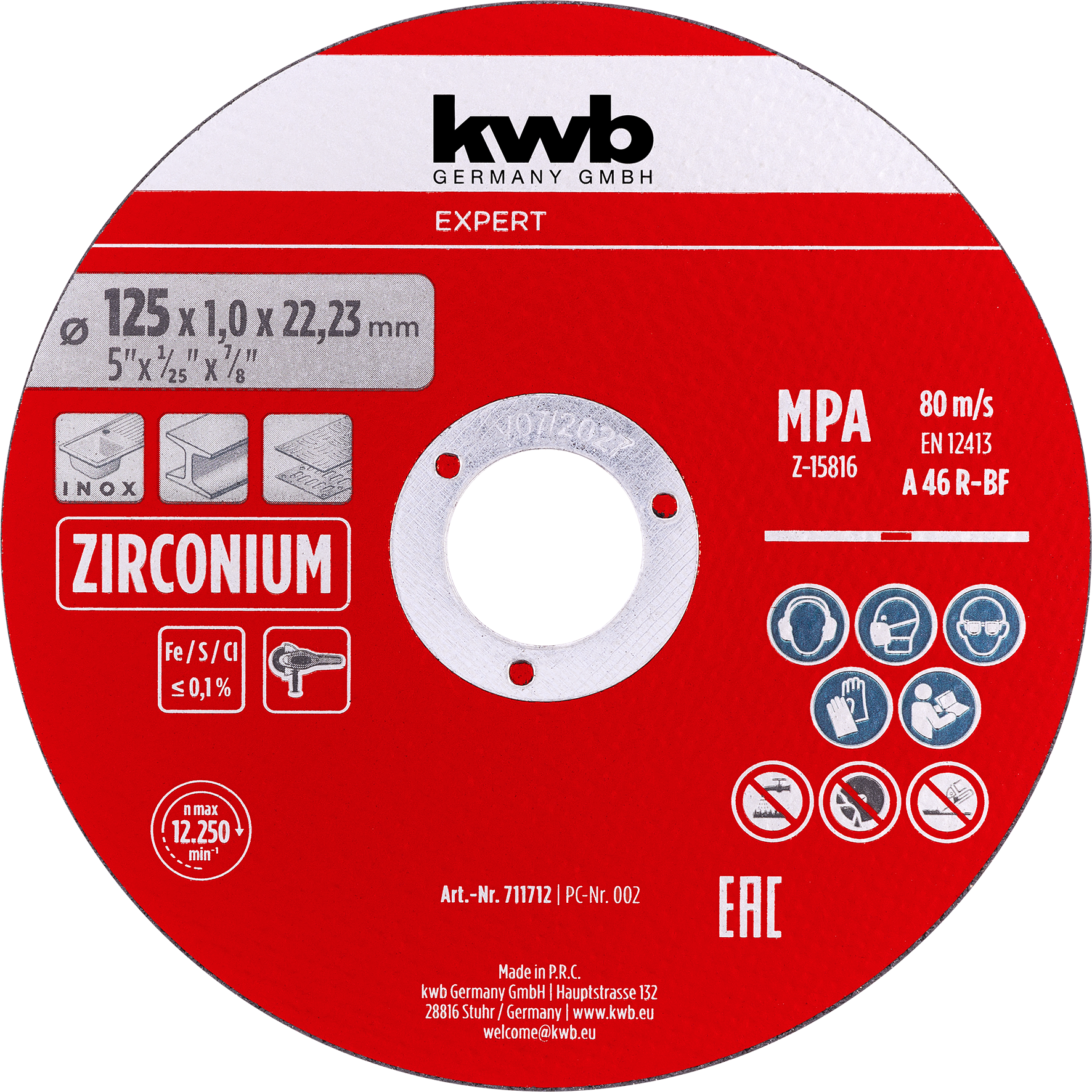 Metalltrennscheiben, extra dünn, Ø 125 mm x 1,0, 10er Sparpack