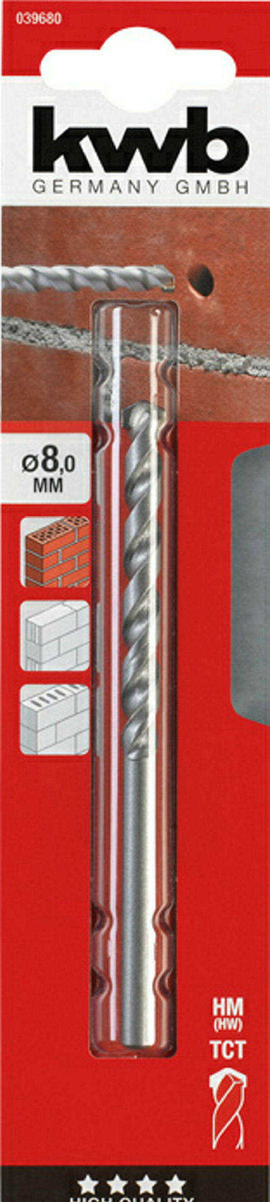 Steinbohrer, ø 8.0 mm