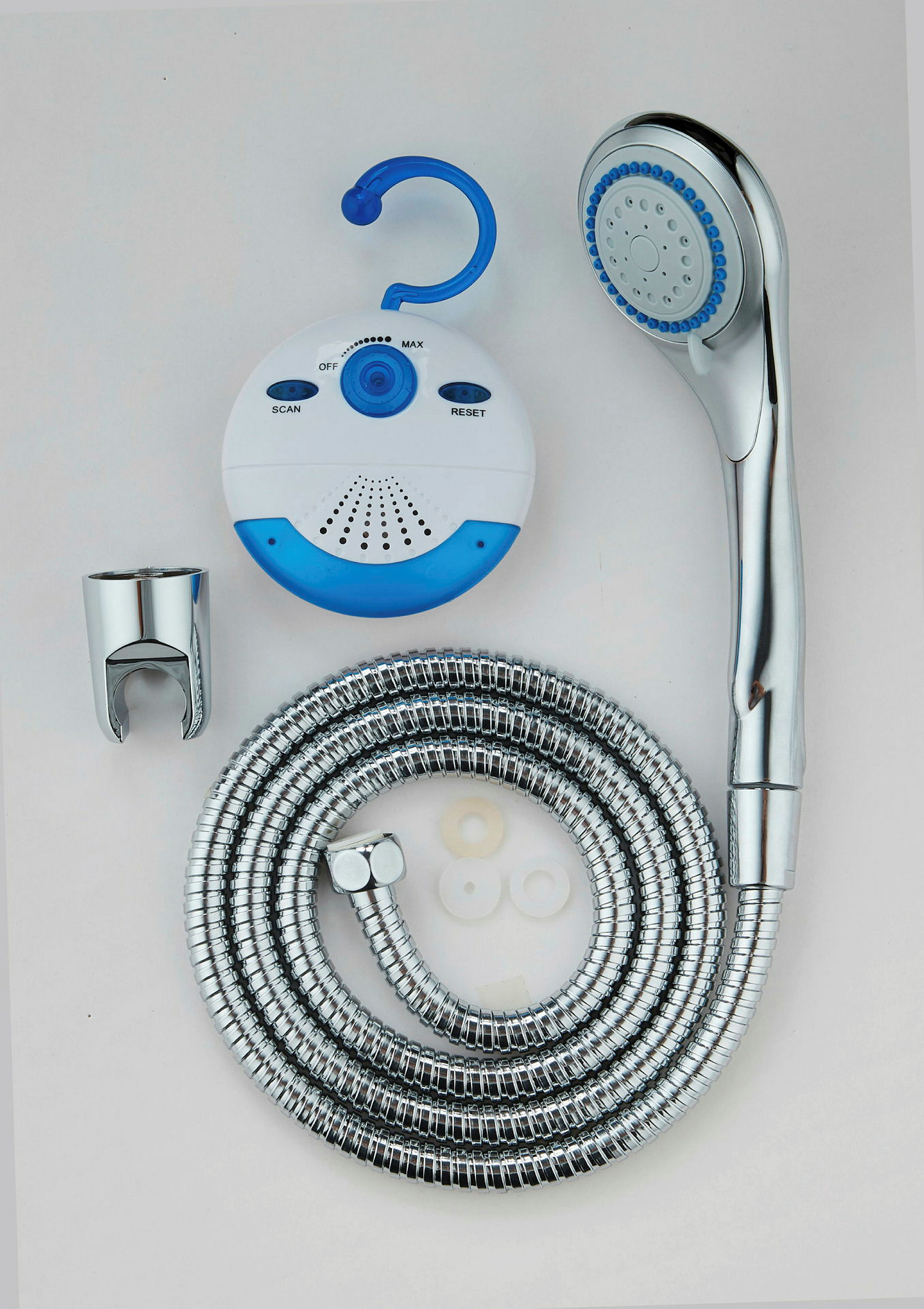 SHOWER&SWING Handbrause-Set, Chrom, mit Duschradio