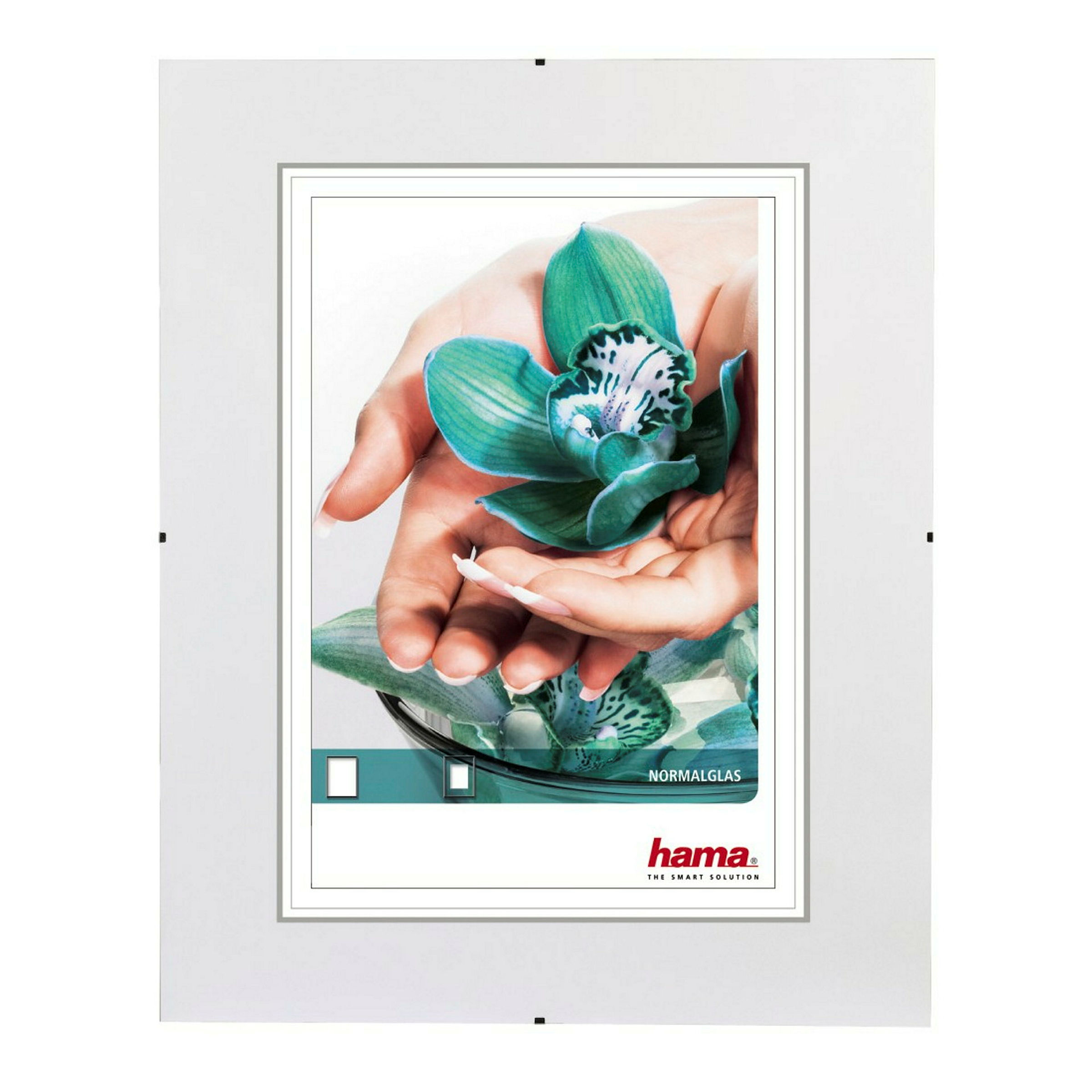 Hama Rahmenloser Bildhalter ''Clip-Fix'', Normalglas, 50 x 70 cm