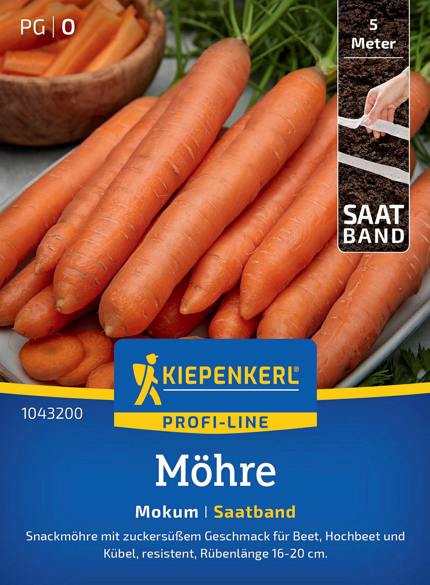 Kiepenkerl Möhre Mokum, F1, Saatband