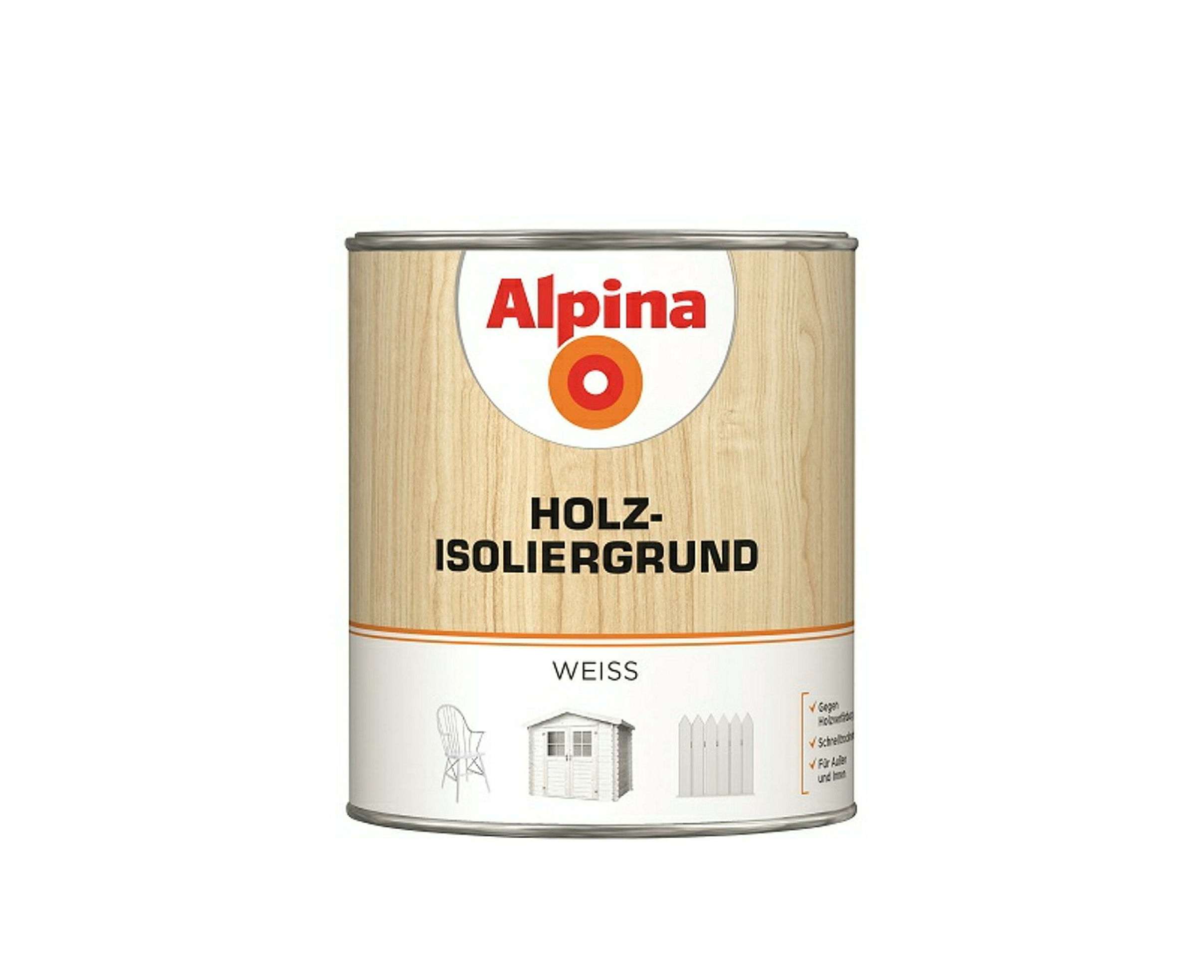 Alpina Holz-Isoliergrund 750ml weiß