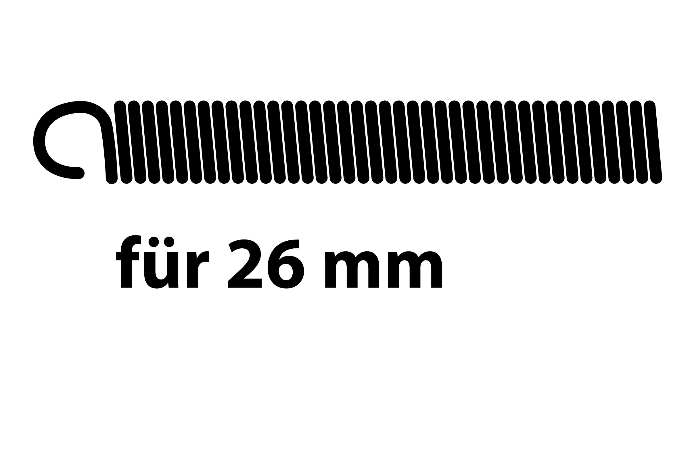 Innenbiegefeder, 26 mm, für Mehrschichtverbundrohr