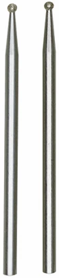 PROXXON-Diamantschleifstifte, Kugel, 1,0 mm, 2 Stück